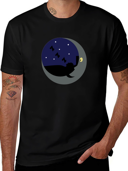 Dreamy Moon Graphic Tee - Relaxed Fit