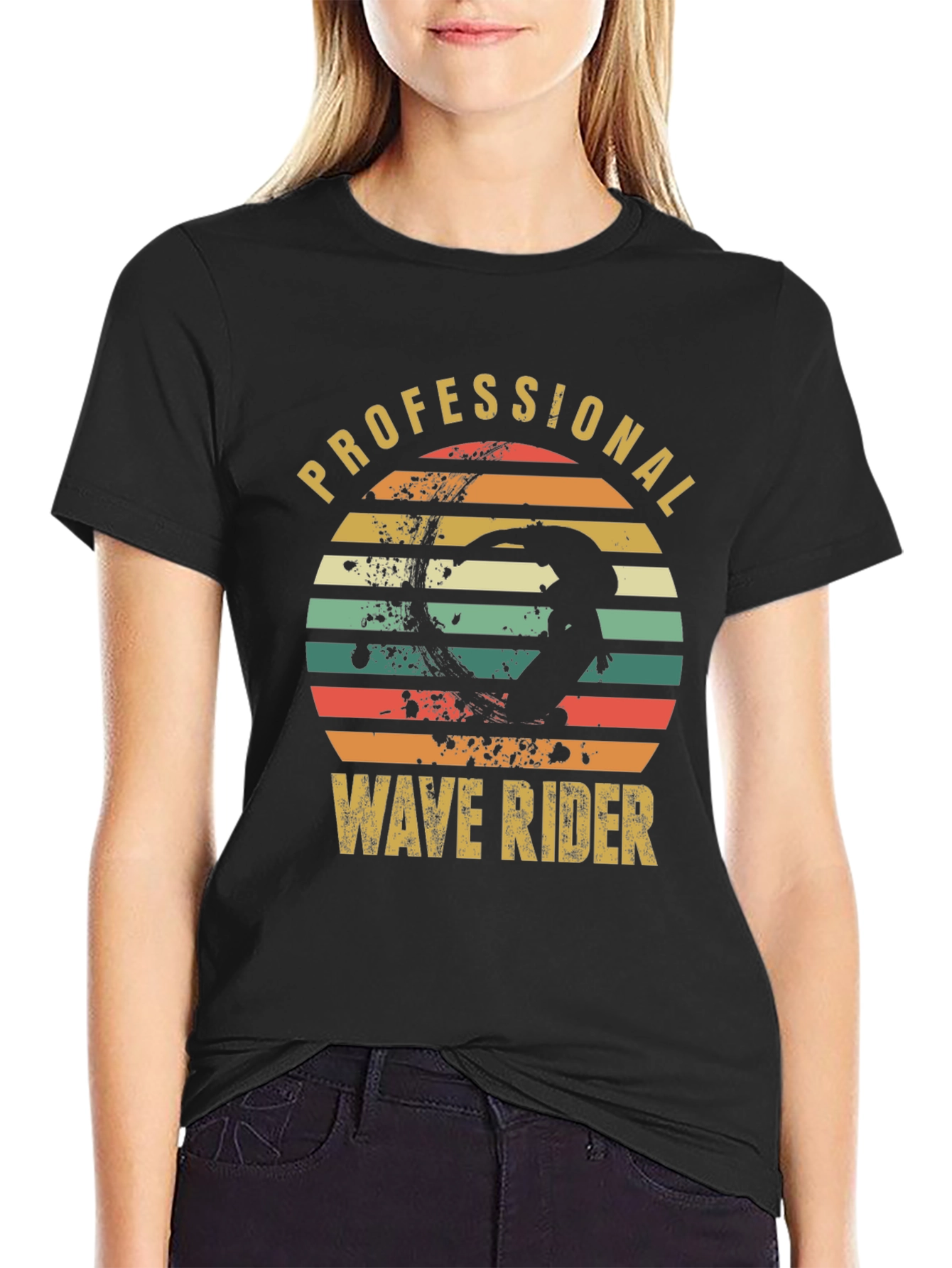 Professional Wave Rider Graphic Tee - Surfing Inspired Apparel