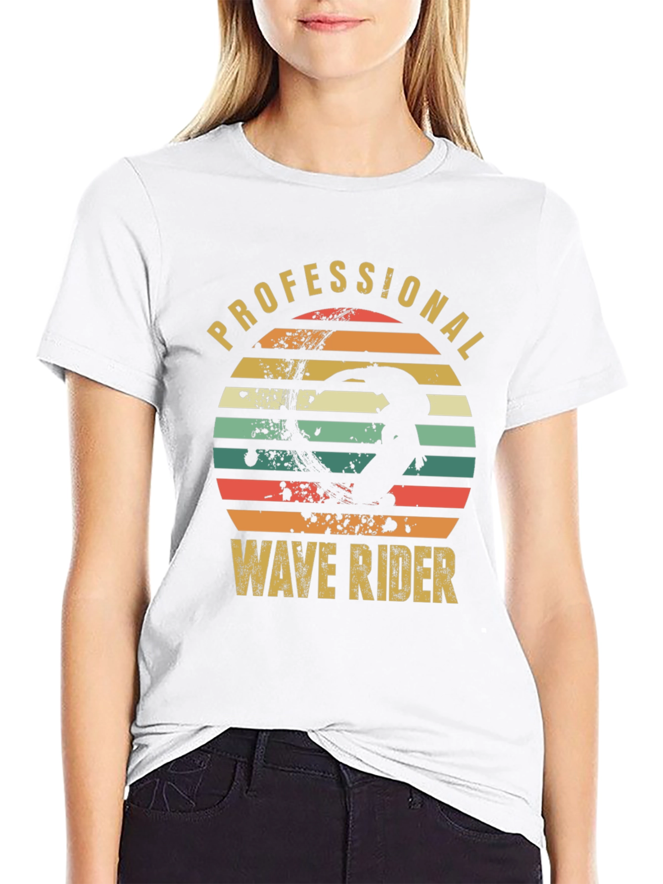 Professional Wave Rider Graphic Tee - Surfing Inspired Apparel
