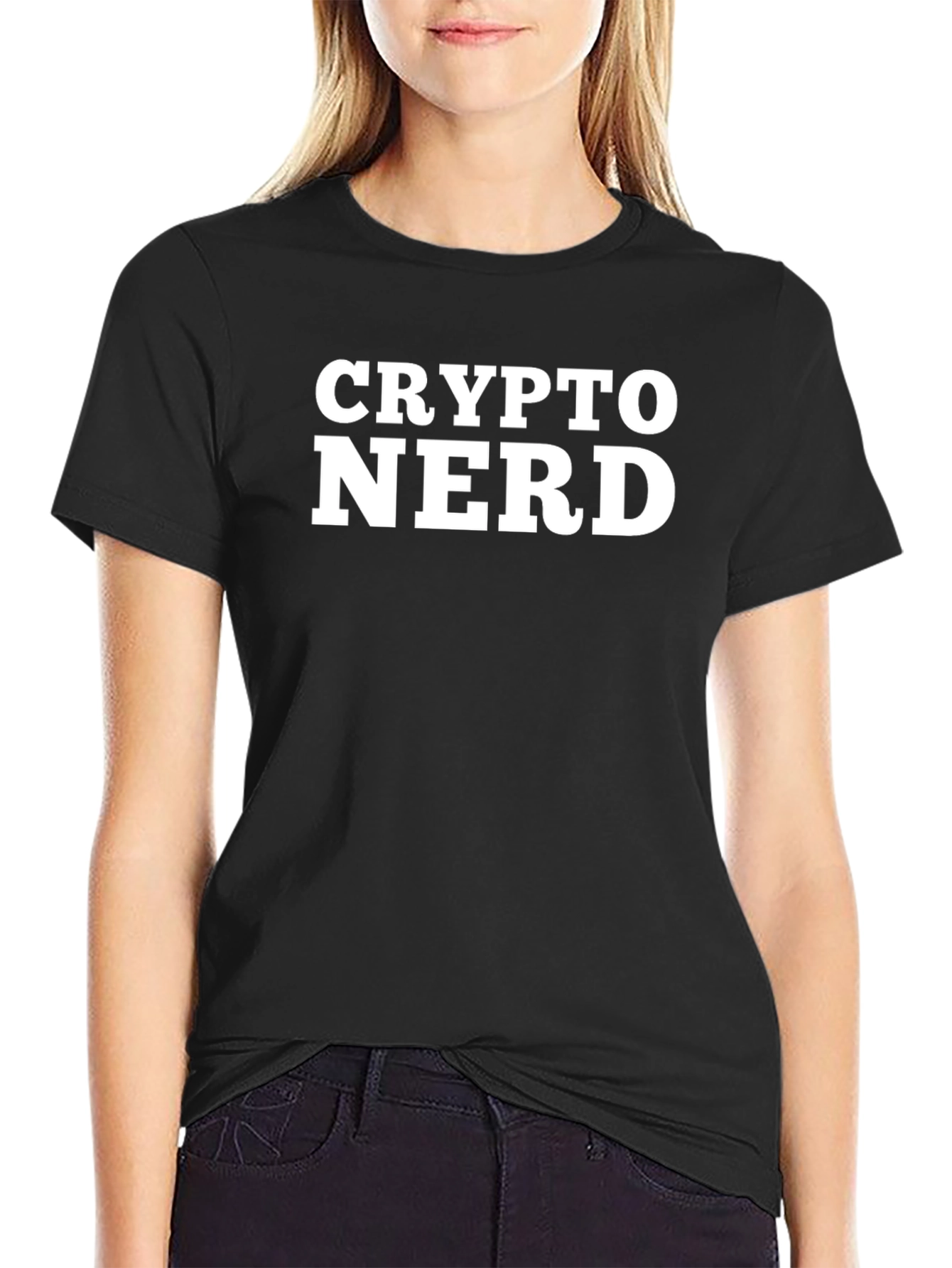 Crypto Nerd T-Shirt - Black Cotton Blend