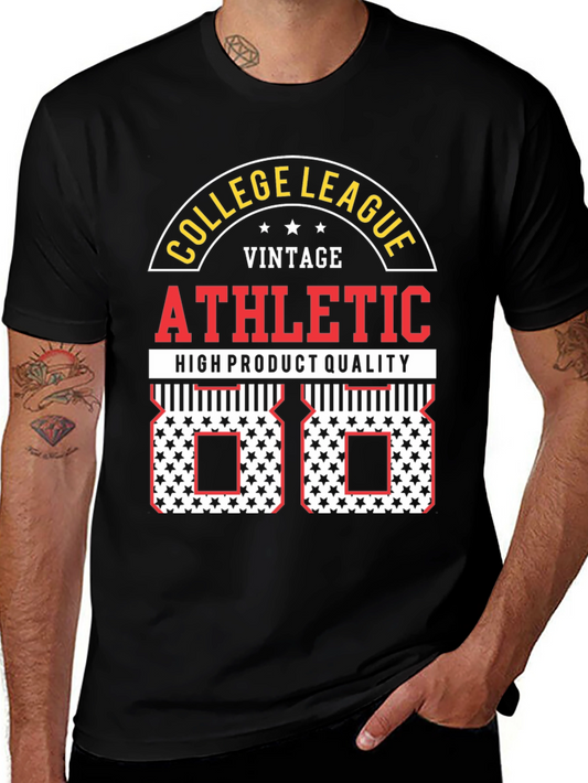 Vintage Athletic College League Graphic T-Shirt