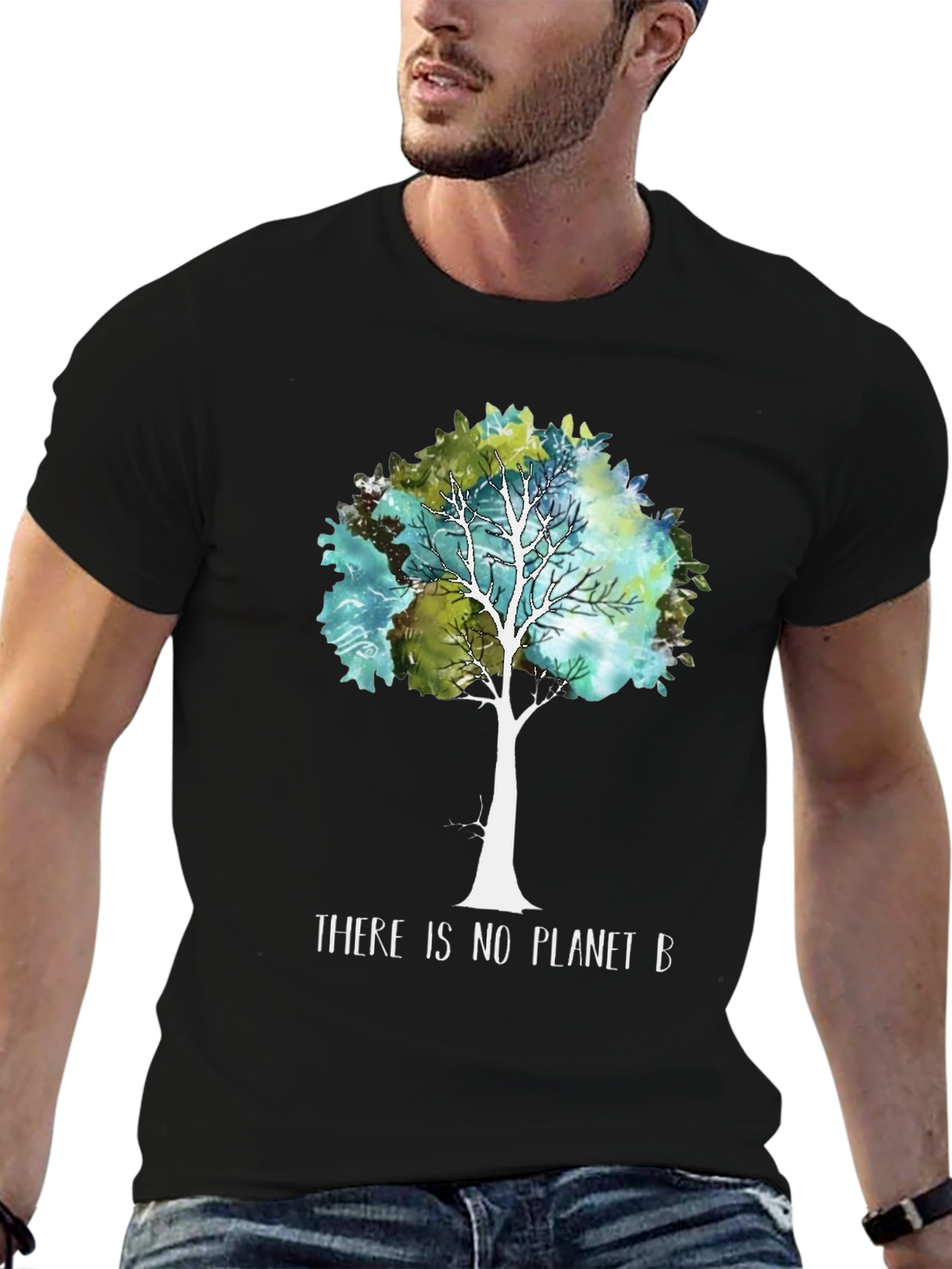 Planet B Tree Graphic Tee - Eco-Friendly Design