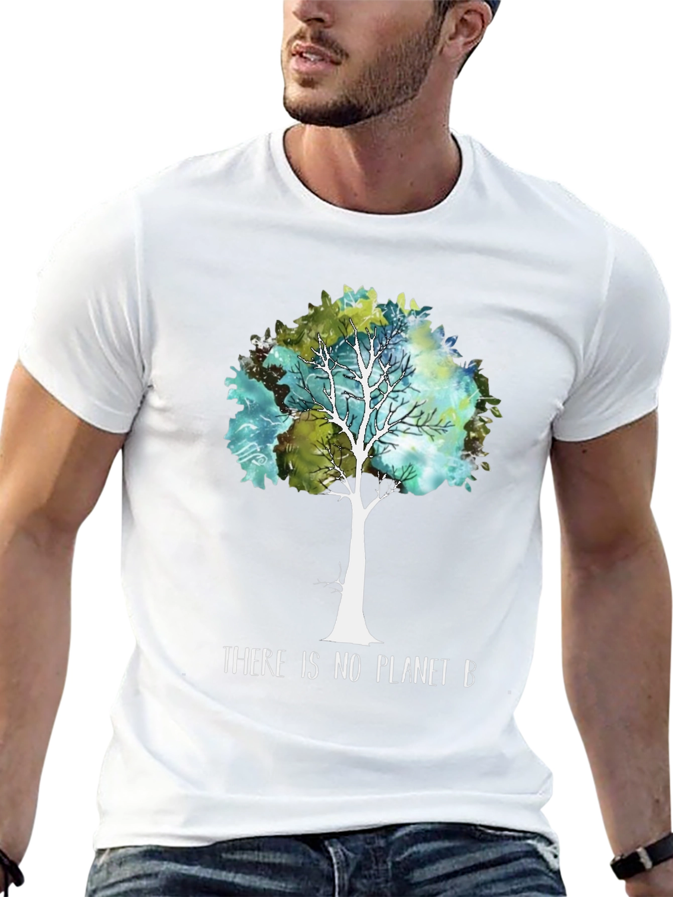 Planet B Tree Graphic Tee - Eco-Friendly Design