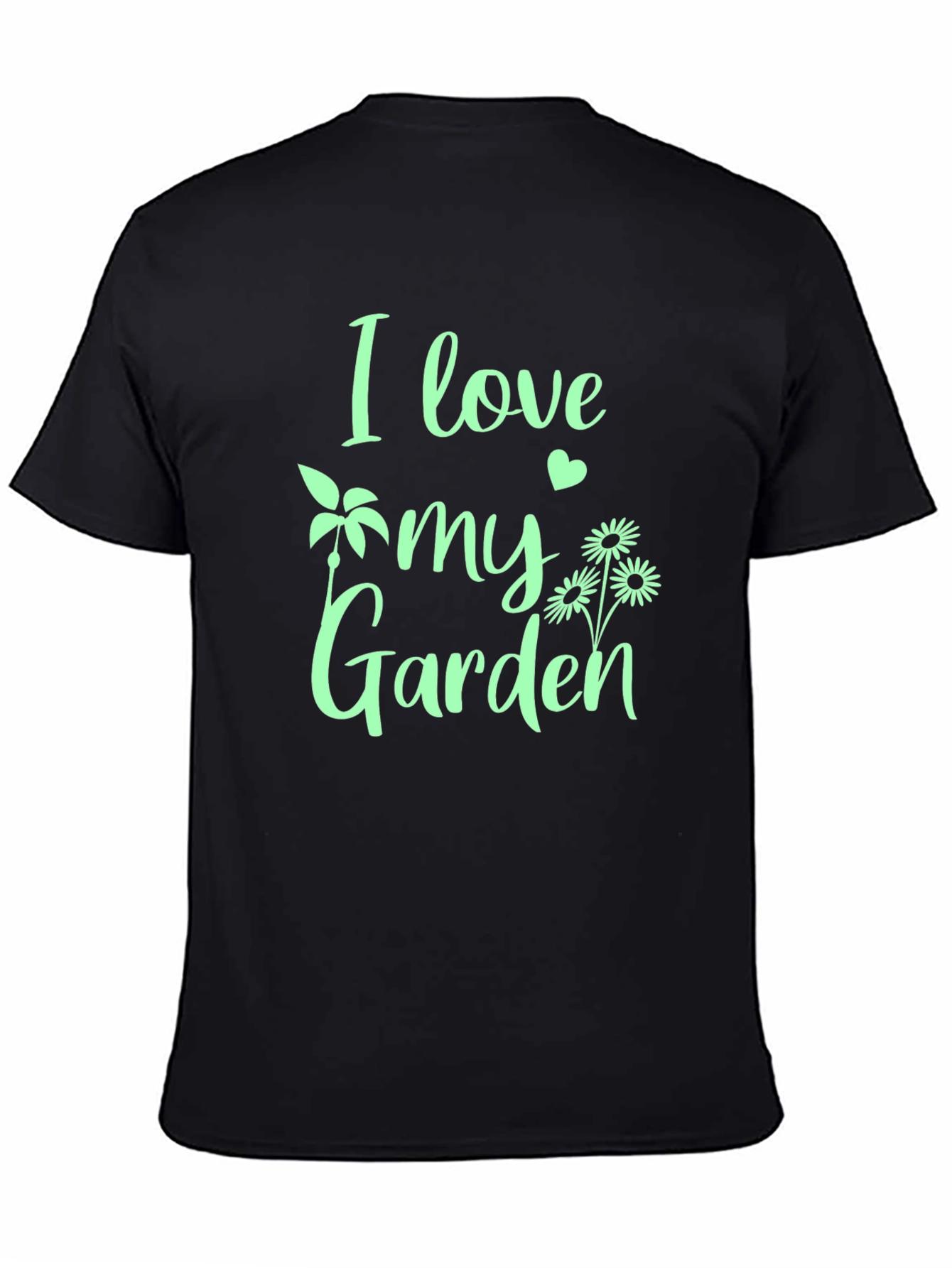 I Love My Garden Black Graphic Tee