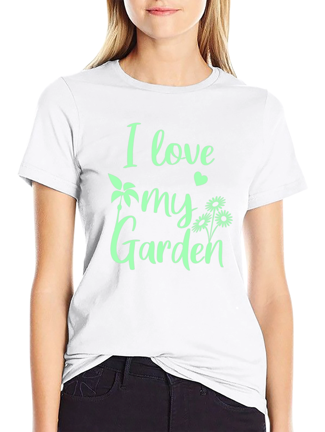 I Love My Garden Black Graphic Tee