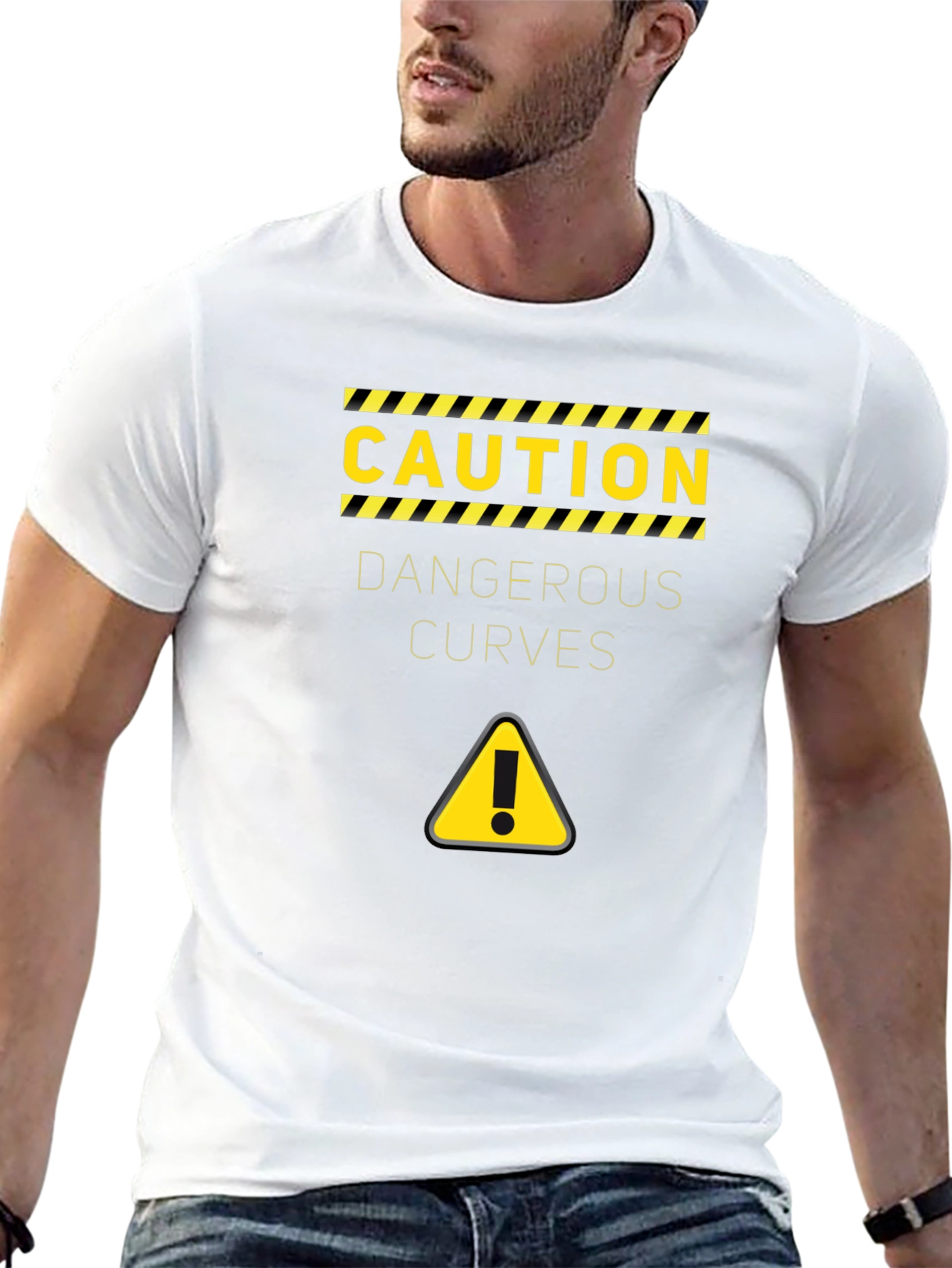 Caution: Dangerous Curves Mens T-Shirt