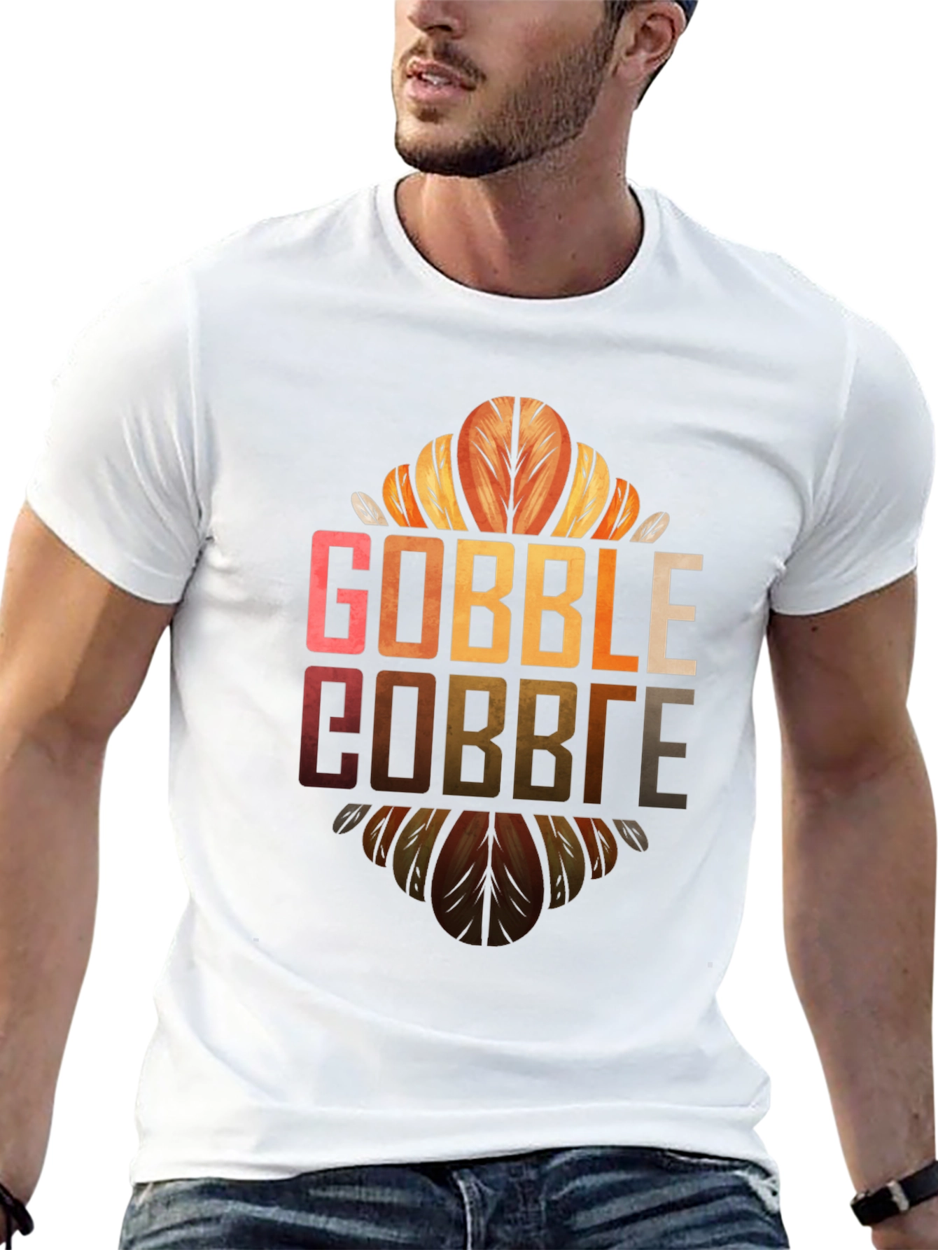 Gobble Thanksgiving Graphic T-Shirt