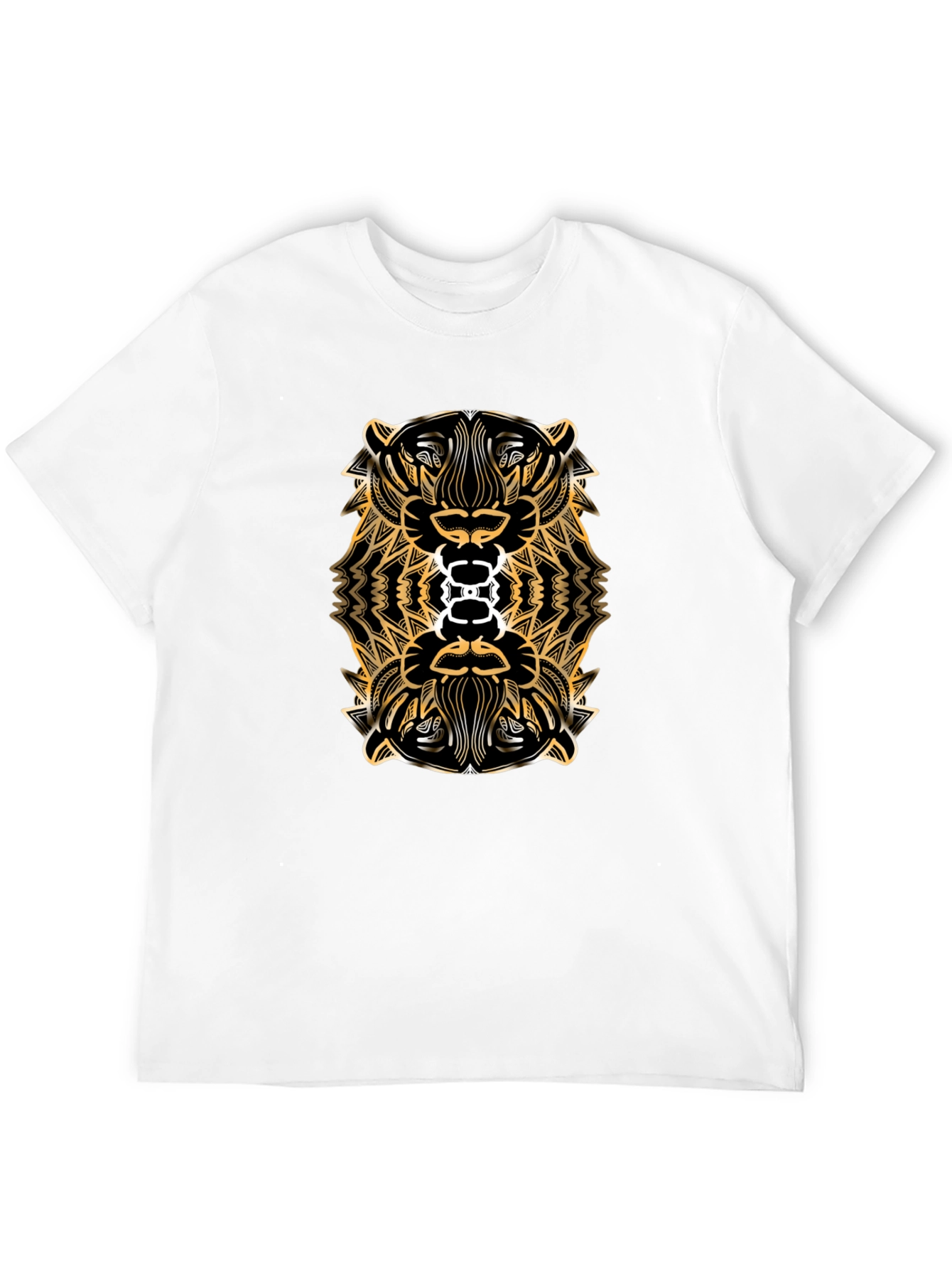 Tribal Tiger Graphic Tee - Black