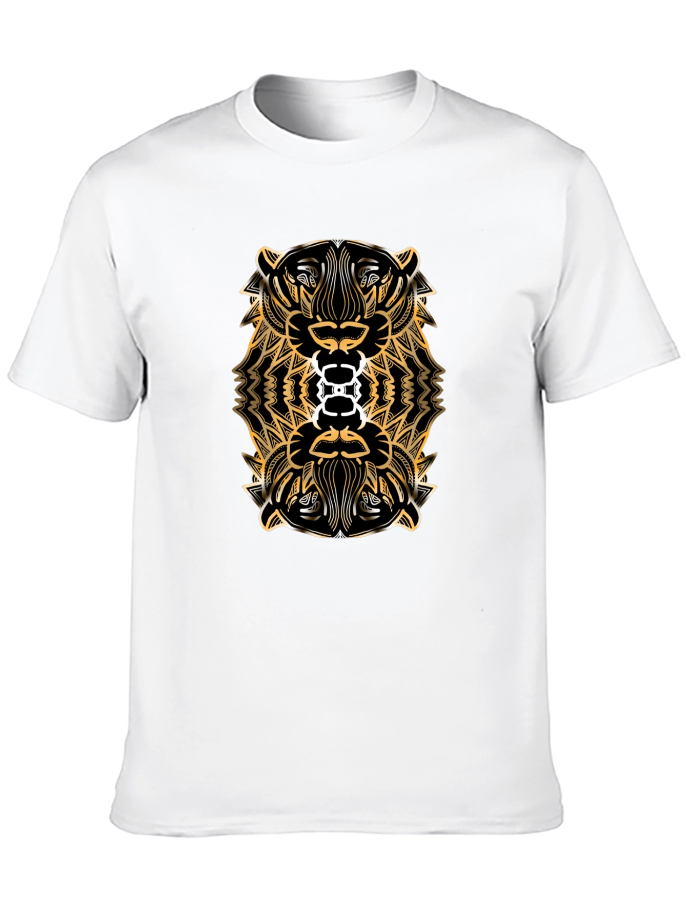 Tribal Tiger Graphic Tee - Black