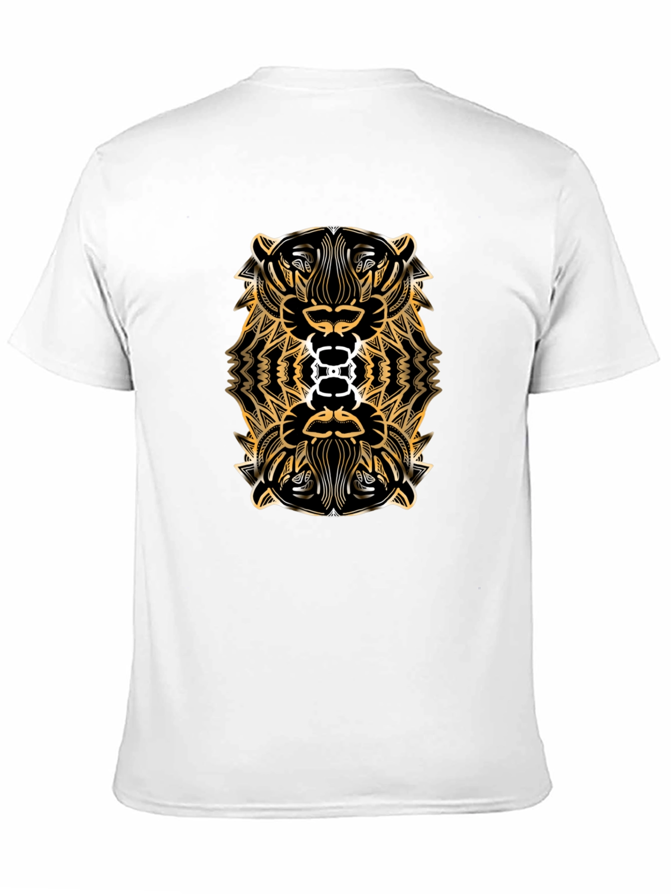 Tribal Tiger Graphic Tee - Black