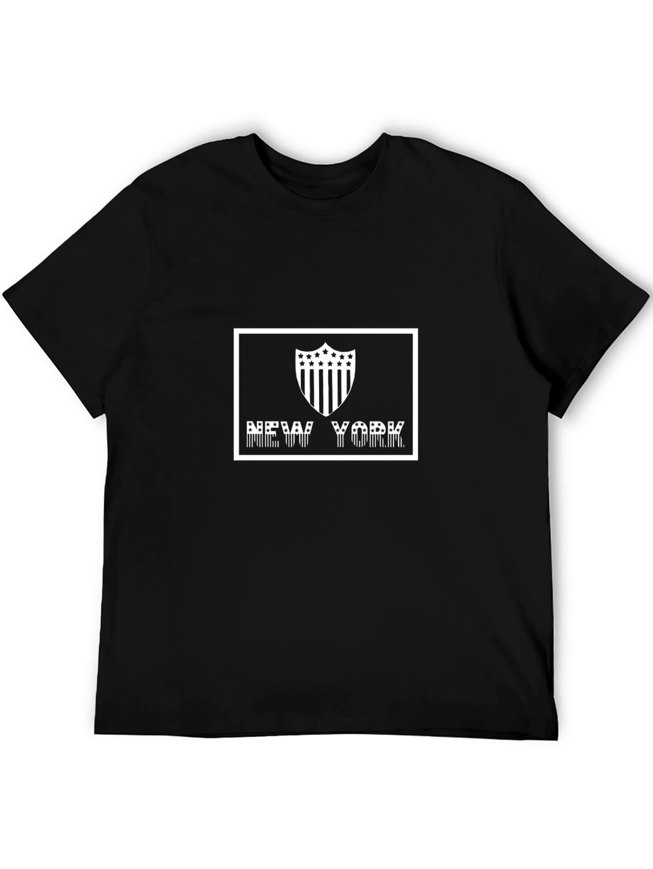 New York Graphic Tee - Black Cotton Blend