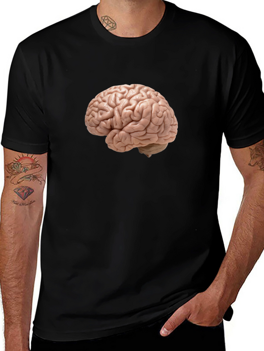 Brain Graphic Tee - Think Smart Look Cool