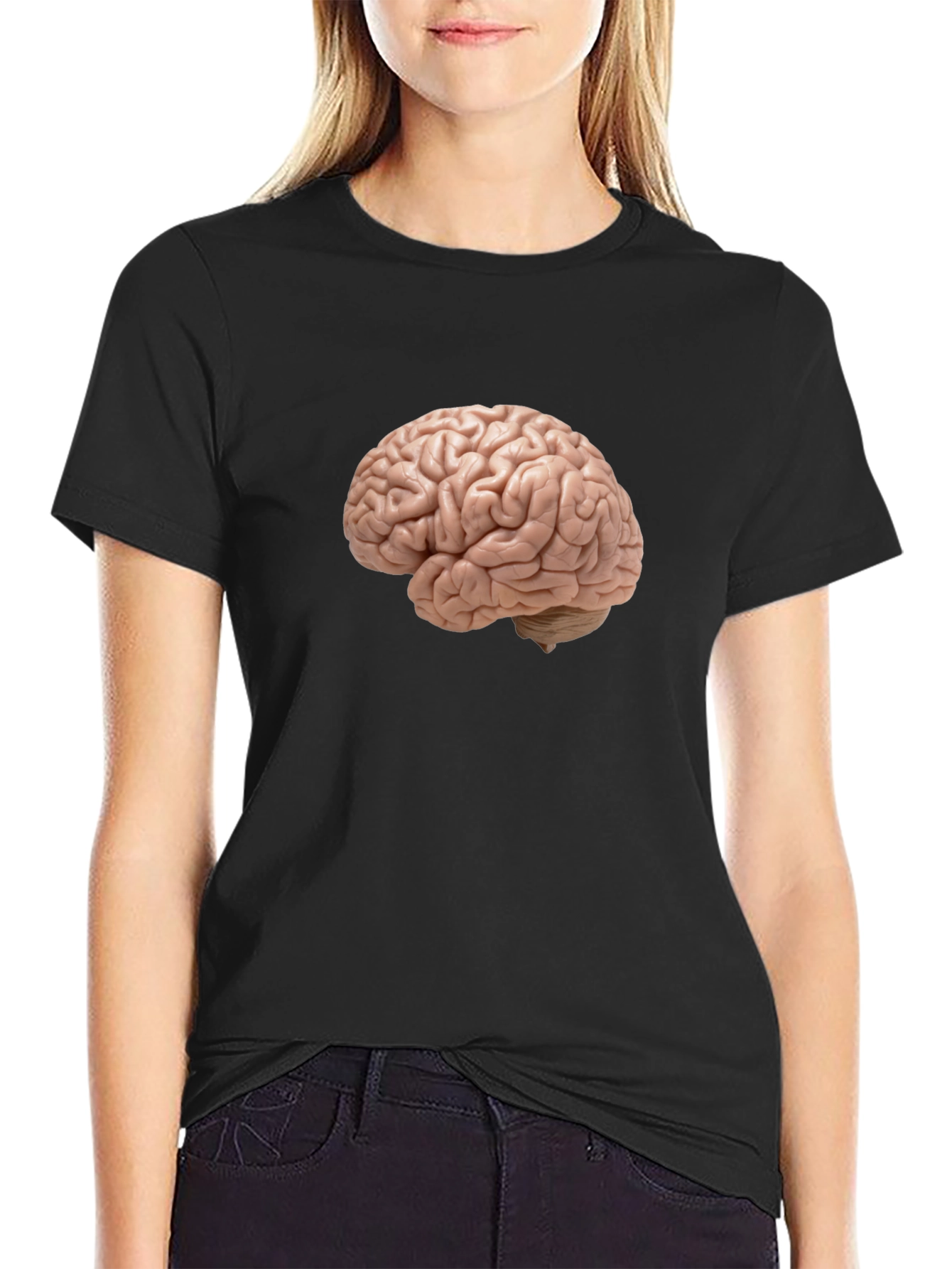 Brain Graphic Tee - Think Smart Look Cool
