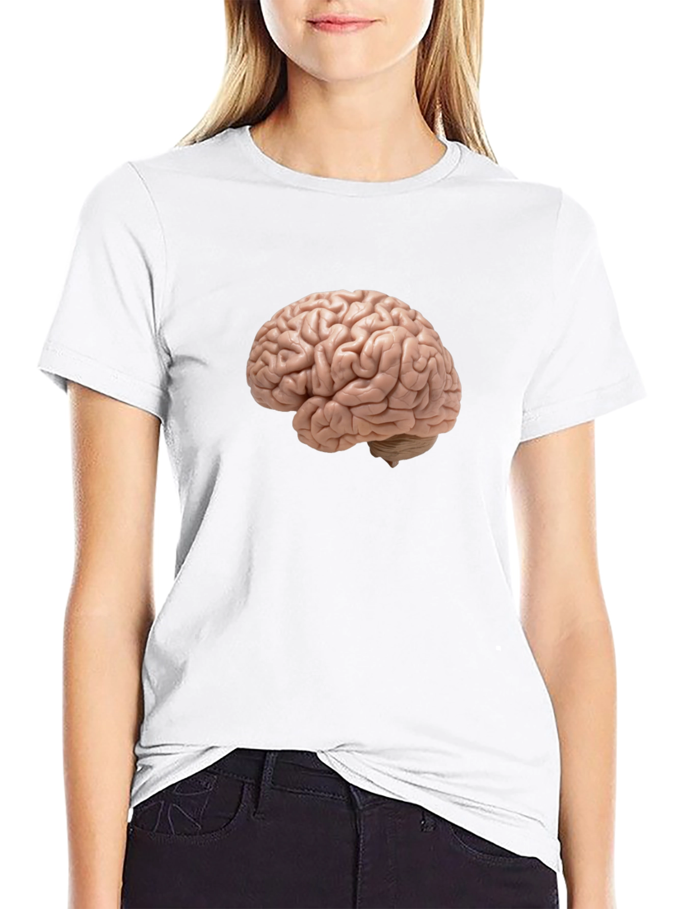 Brain Graphic Tee - Think Smart Look Cool