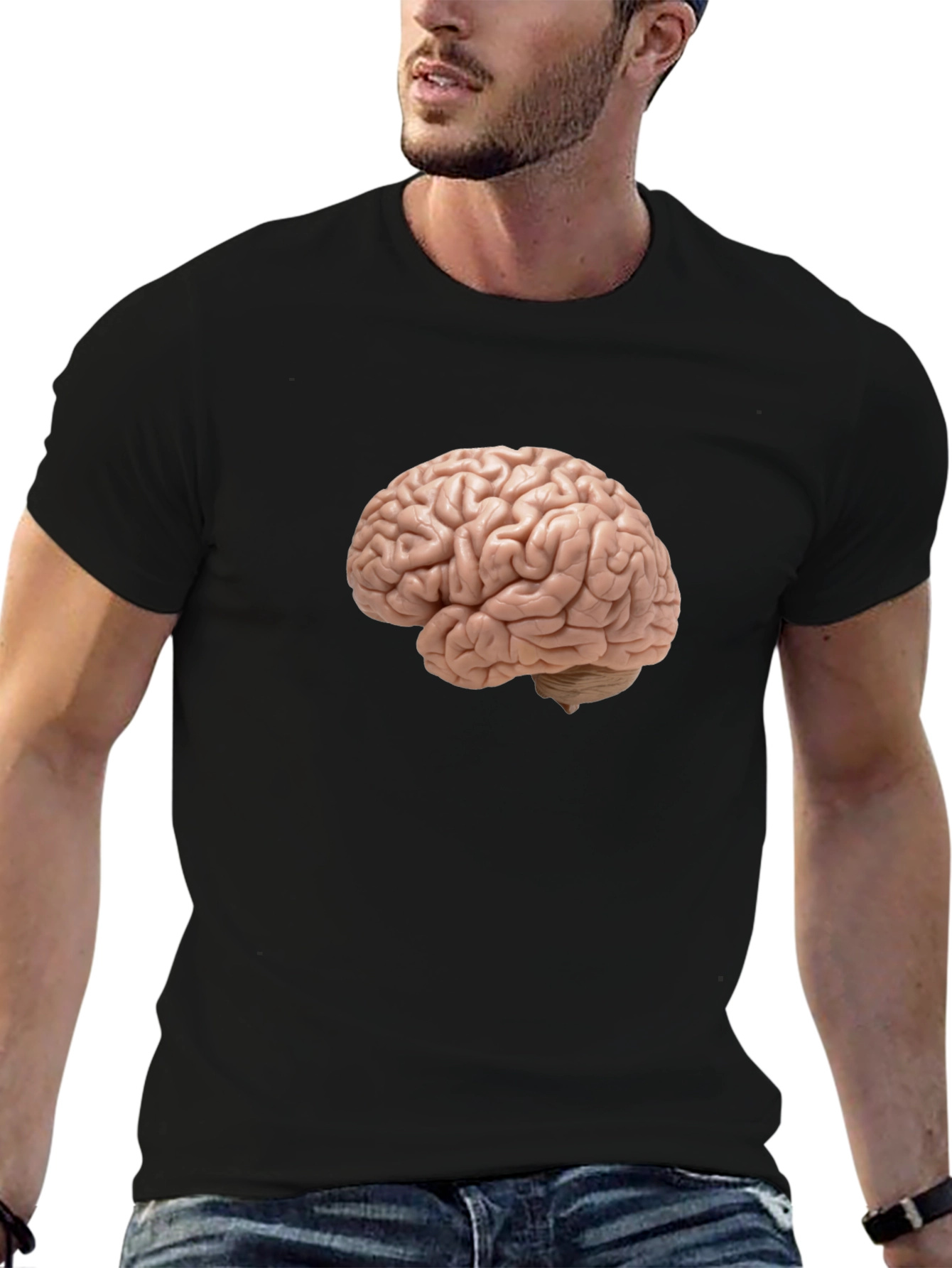 Brain Graphic Tee - Think Smart Look Cool