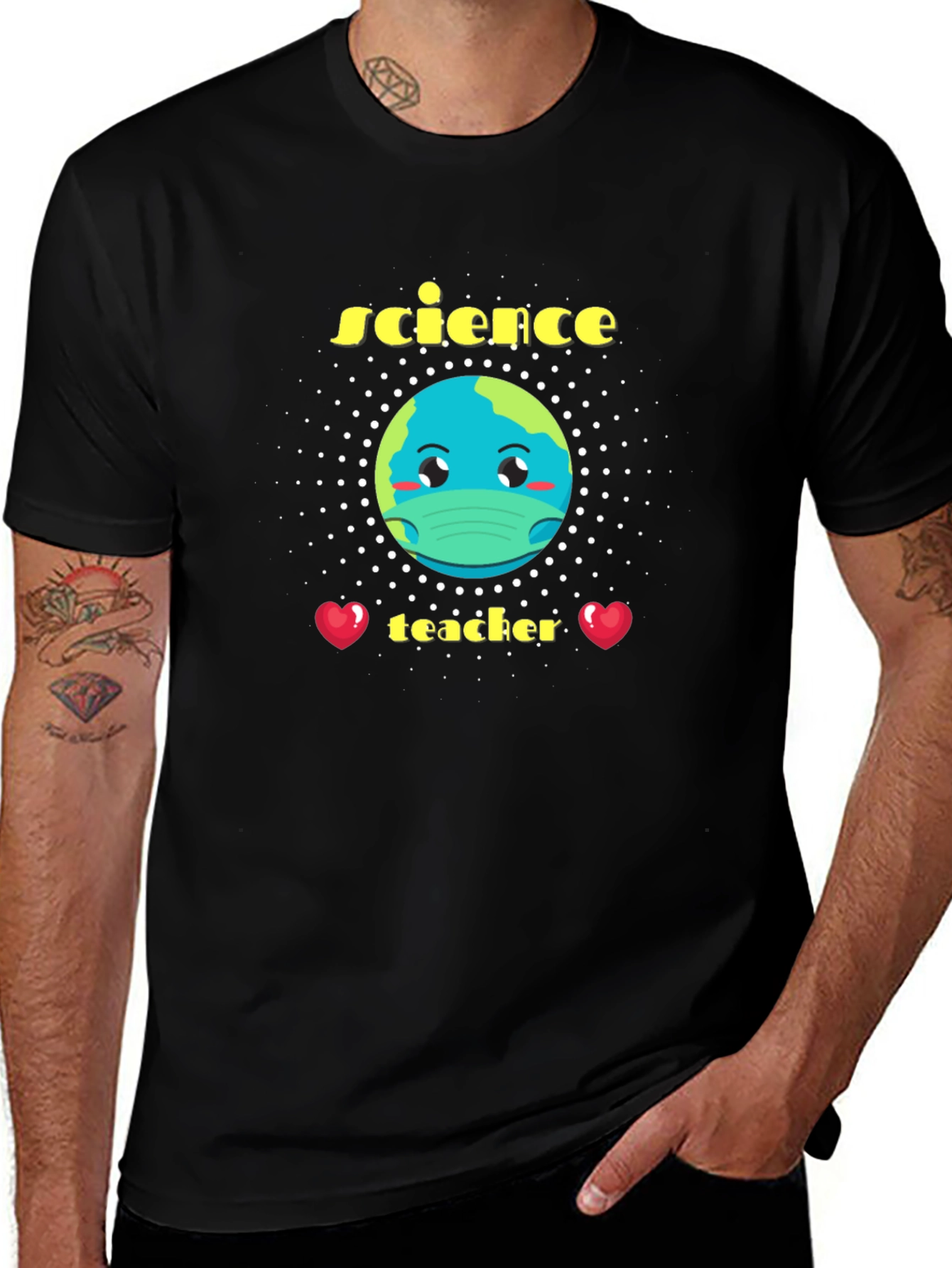 Science Teacher Earth Graphic T-Shirt