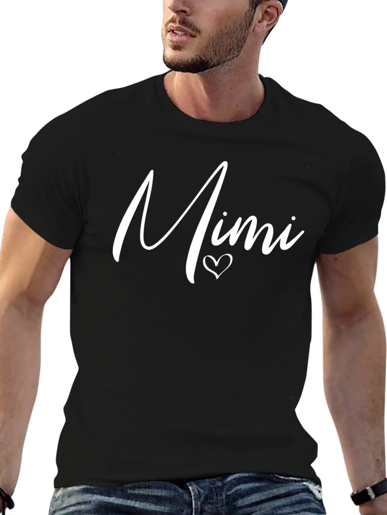Mimi Heart Graphic Tee - Black