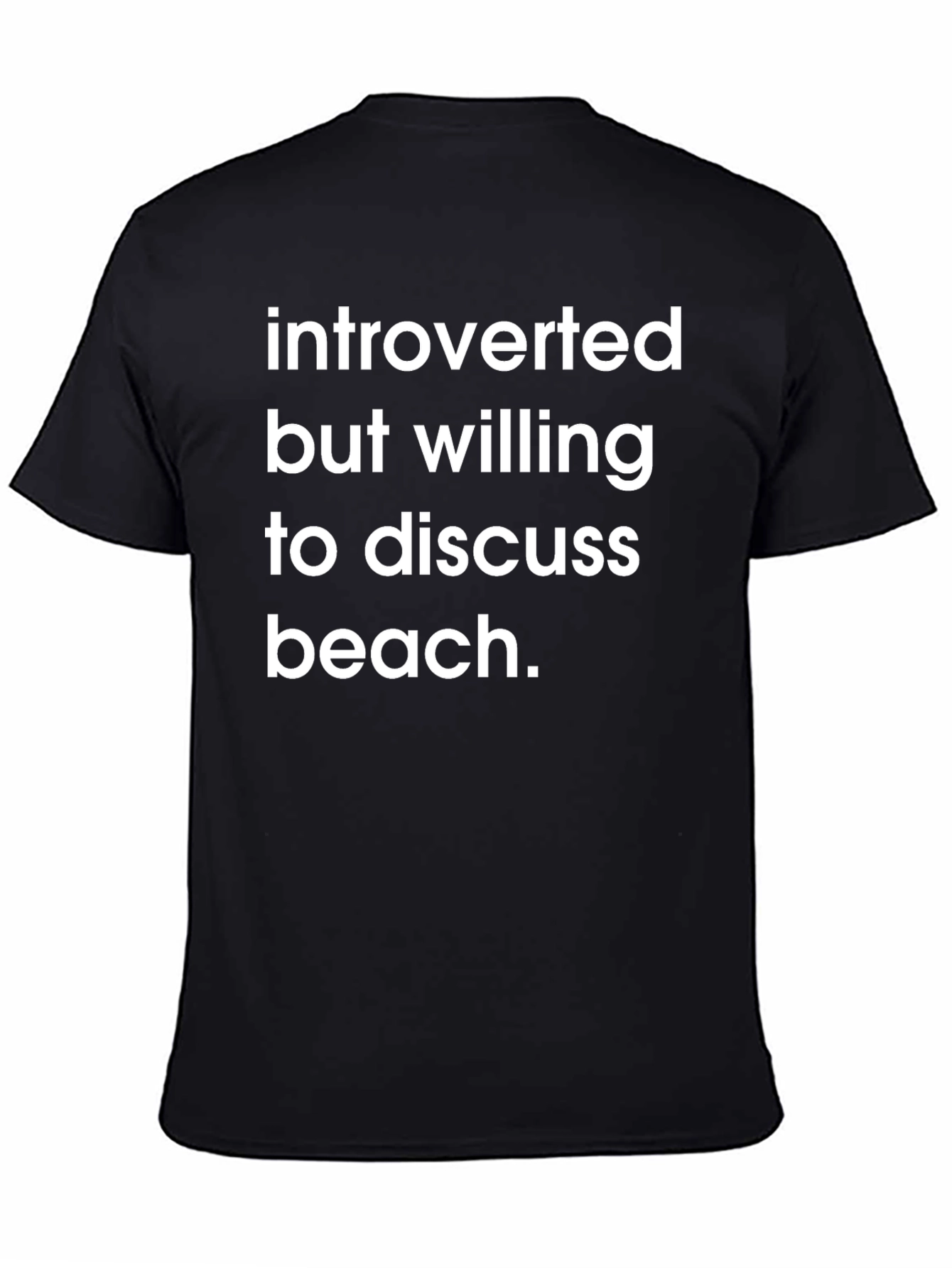 Introverted Beach T-Shirt - Comfortable Cotton Tee