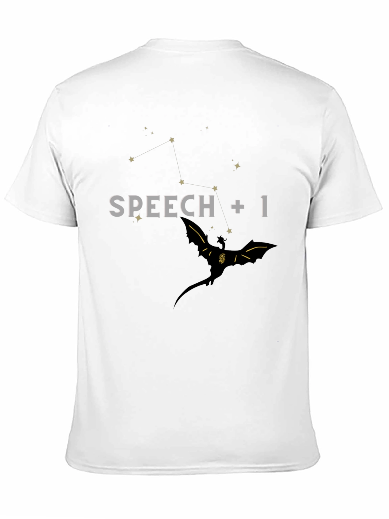Speech +1 Dragon Graphic T-Shirt - Black