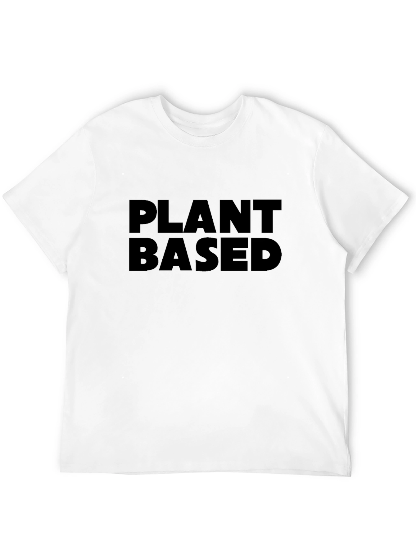 Plant Based Statement Tee - Black Casual T-Shirt