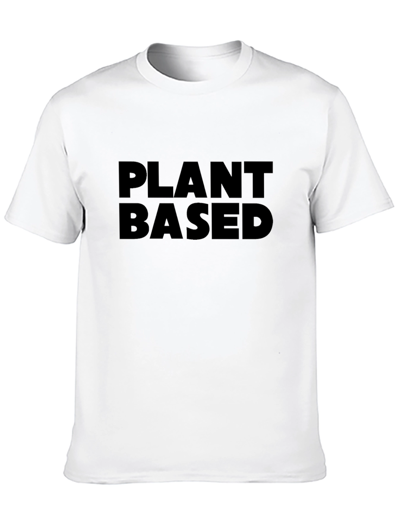 Plant Based Statement Tee - Black Casual T-Shirt
