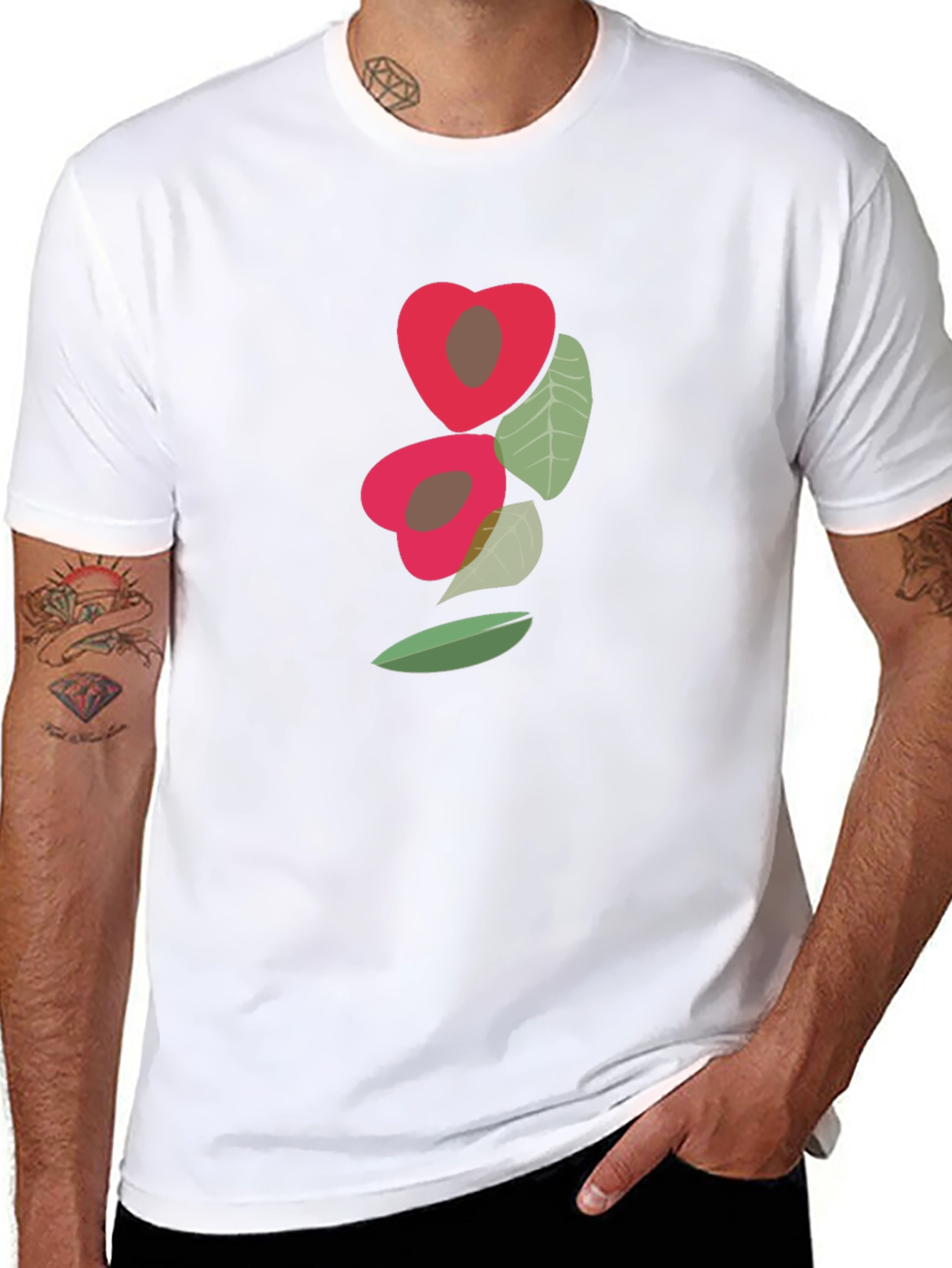 Unique Fruit Graphic Tee - Modern Casual Style