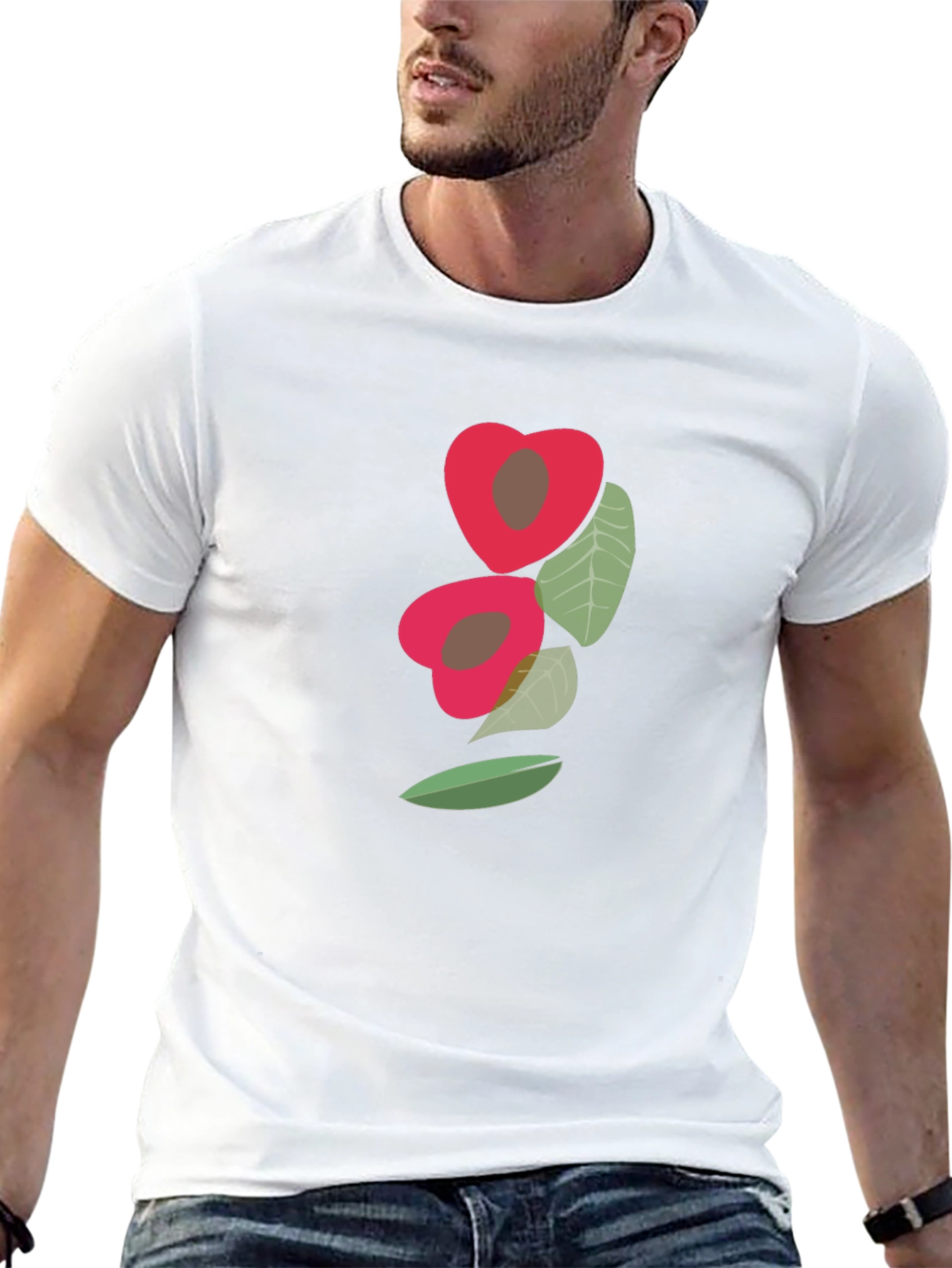 Unique Fruit Graphic Tee - Modern Casual Style