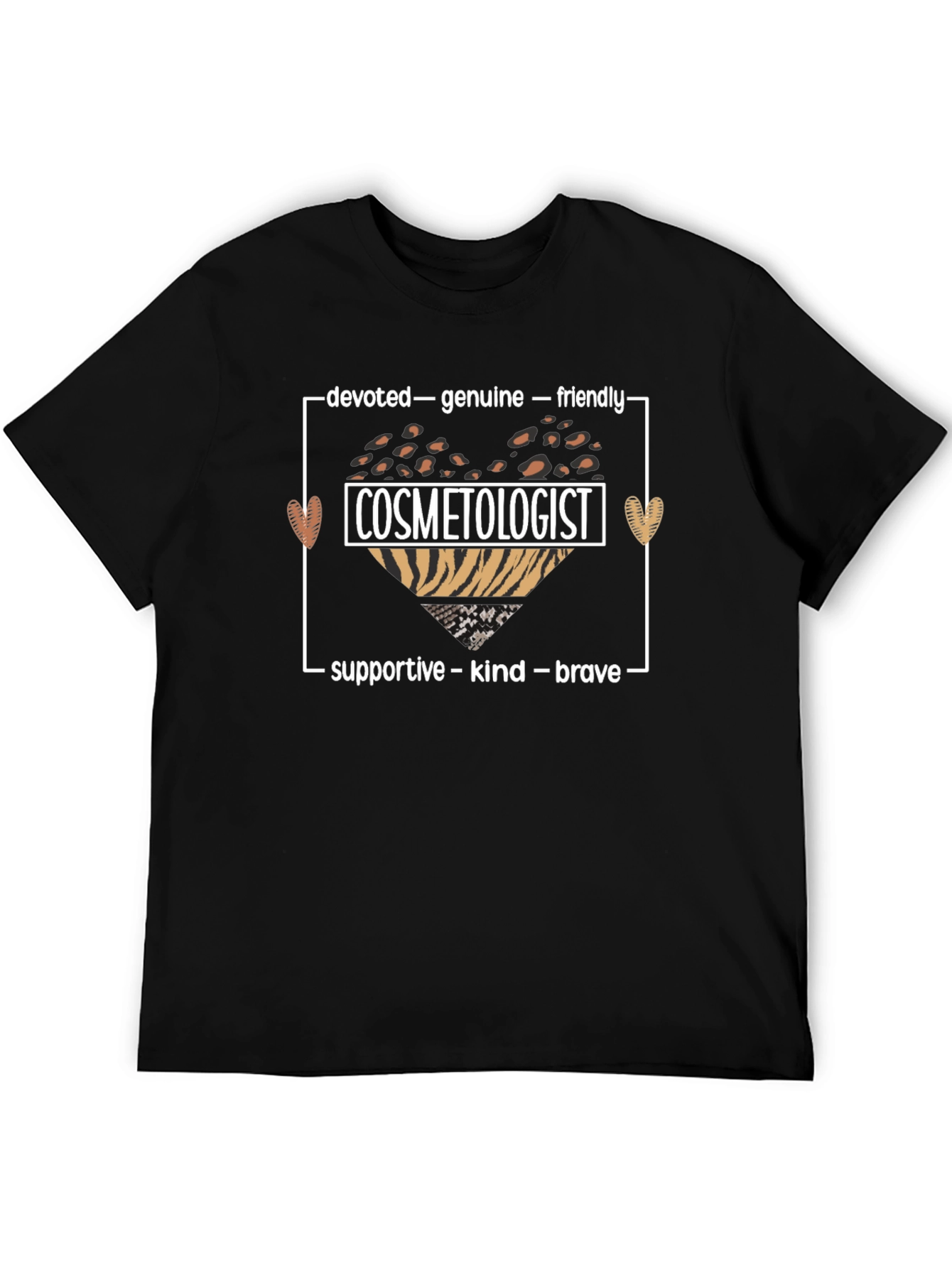 Cosmetologist Graphic T-Shirt - Devoted Genuine Friendly Design
