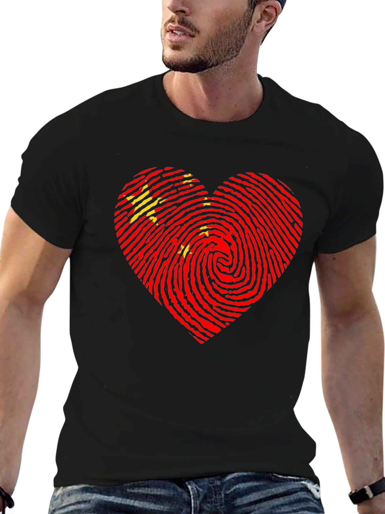 China Flag Heartbeat T-Shirt | Patriotic Pride