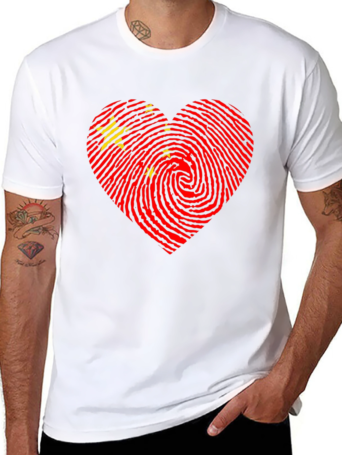 China Flag Heartbeat T-Shirt | Patriotic Pride