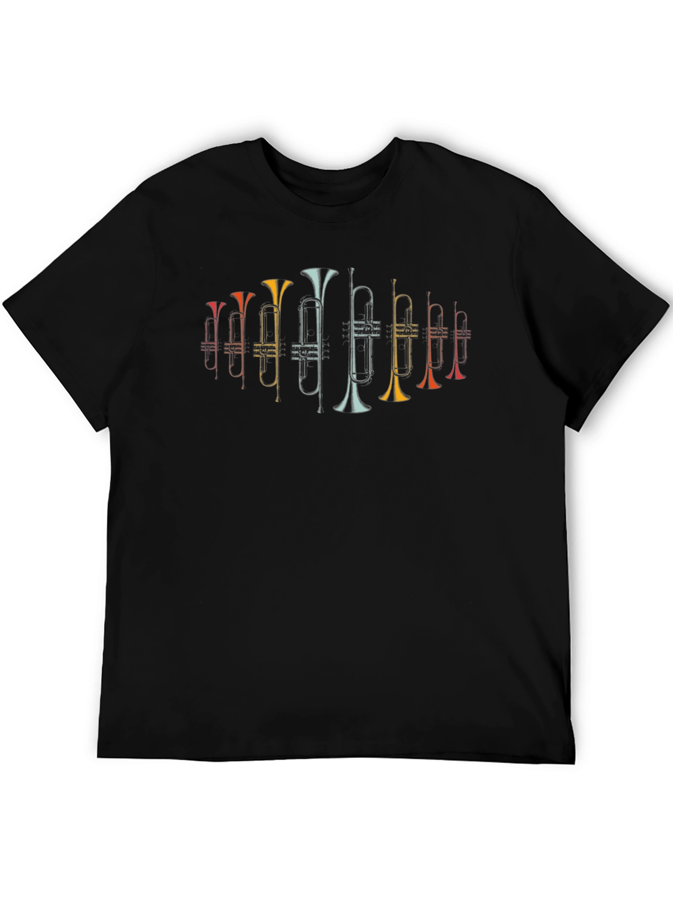 Retro Trumpet Graphic Tee - Musicians Casual Style