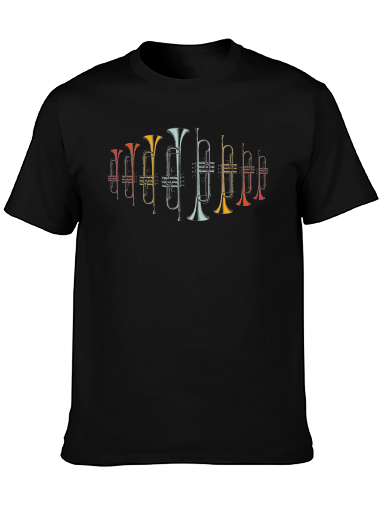 Retro Trumpet Graphic Tee - Musicians Casual Style