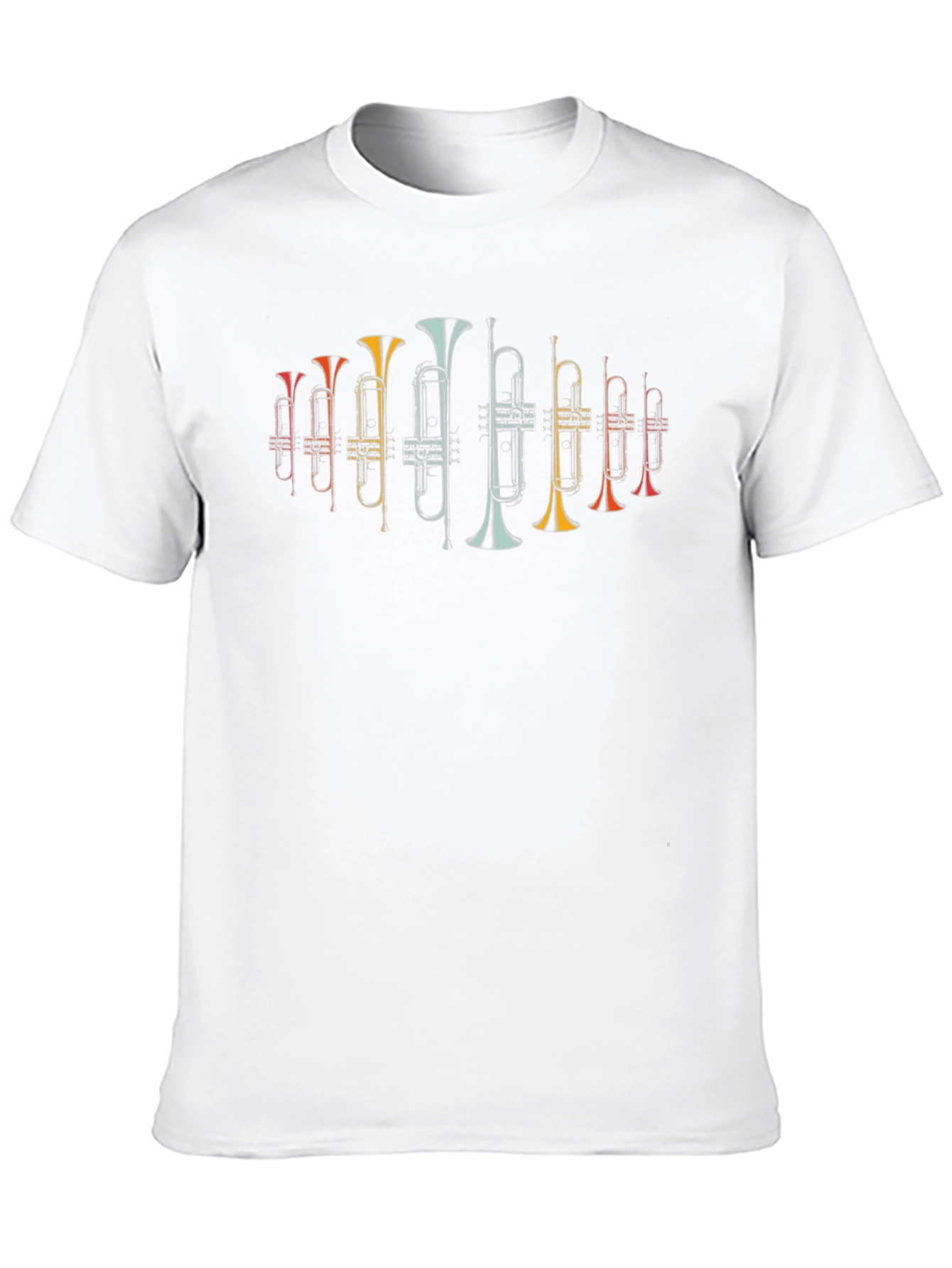 Retro Trumpet Graphic Tee - Musicians Casual Style