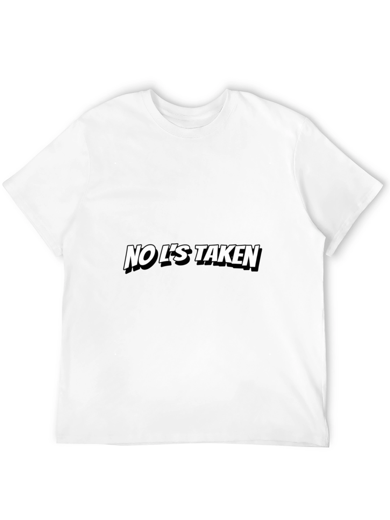 No Ls Taken Graphic Tee - Black Casual T-Shirt