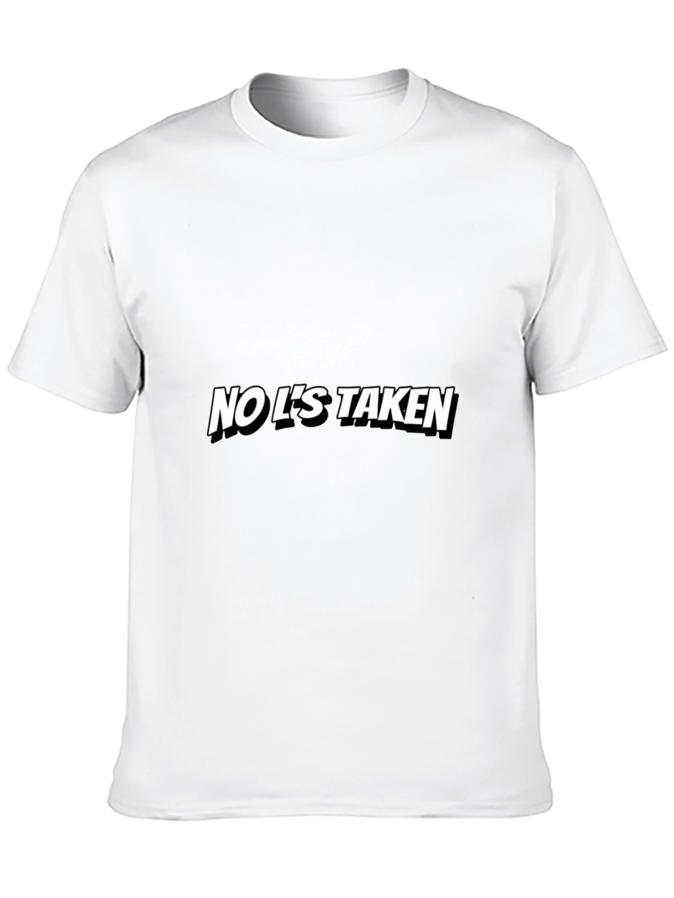 No Ls Taken Graphic Tee - Black Casual T-Shirt