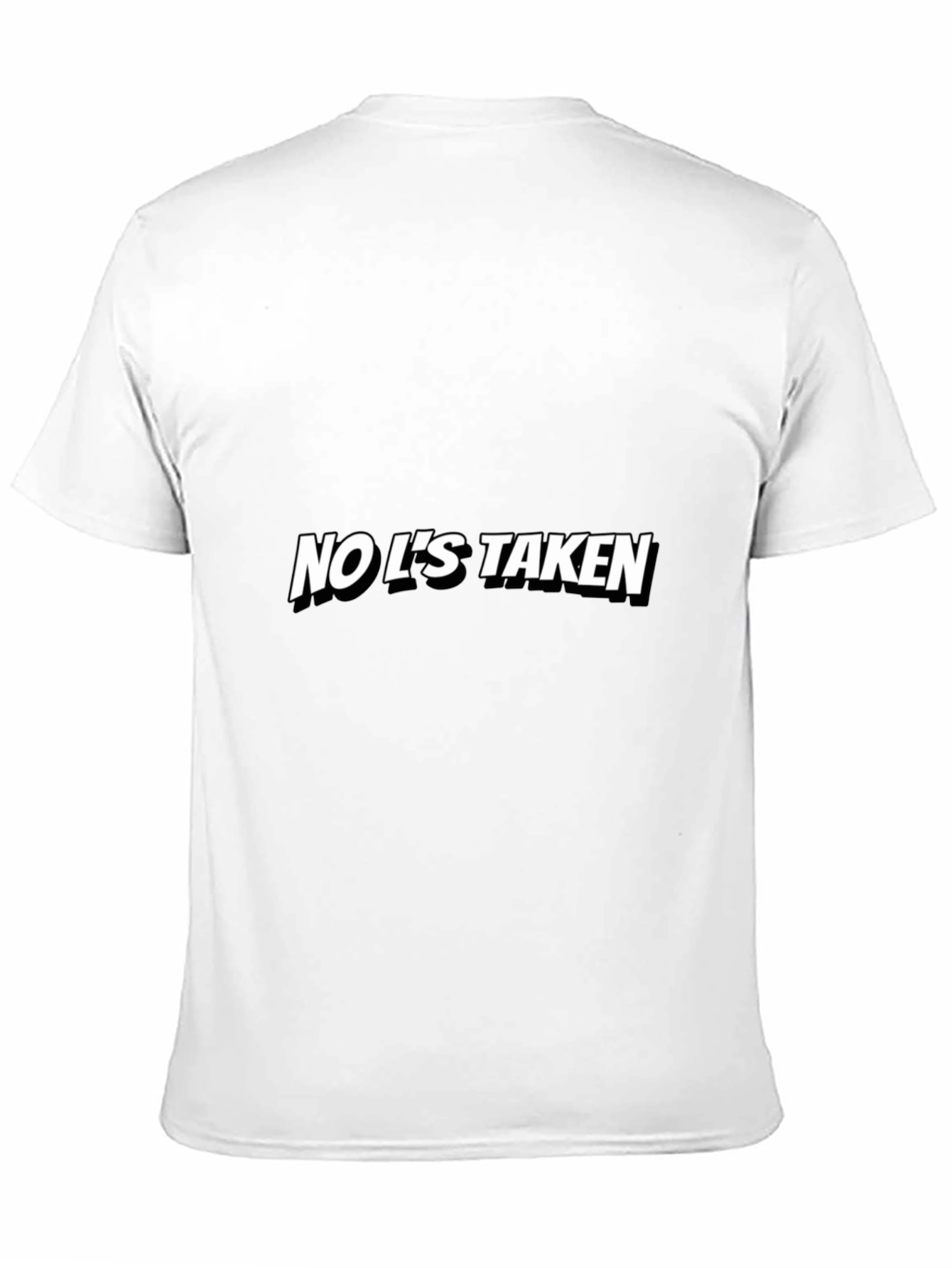 No Ls Taken Graphic Tee - Black Casual T-Shirt