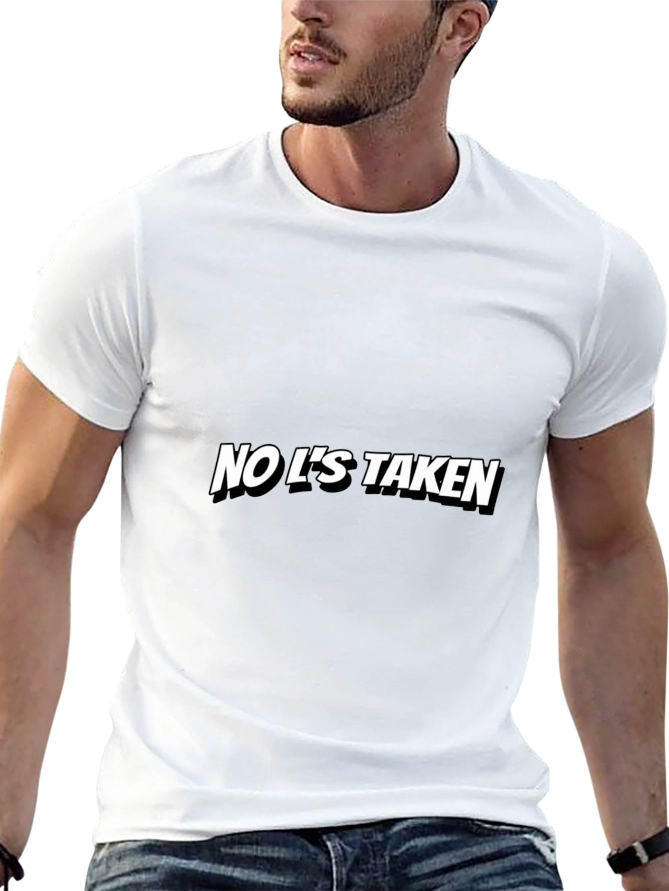 No Ls Taken Graphic Tee - Black Casual T-Shirt