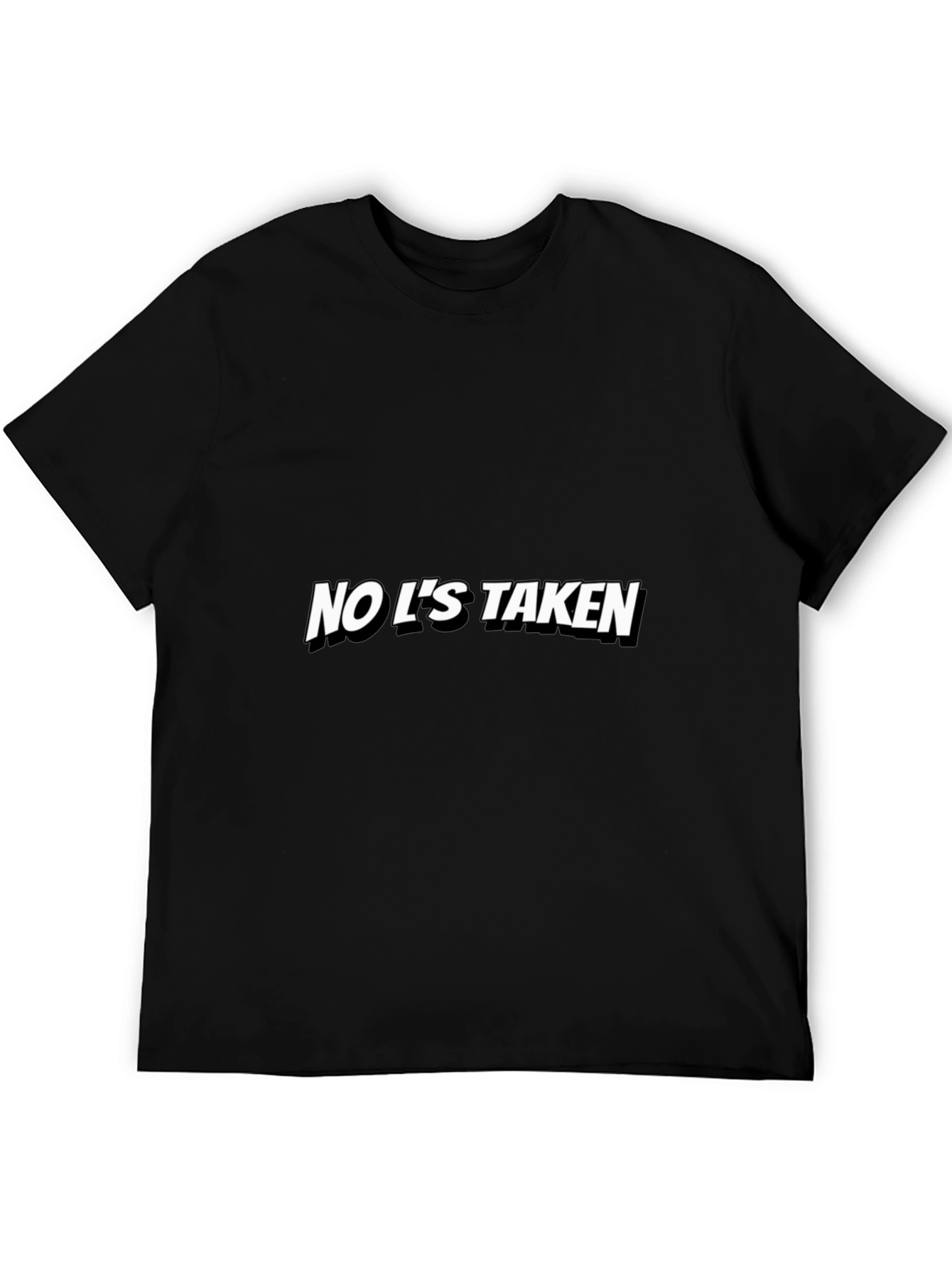 No Ls Taken Graphic Tee - Black Casual T-Shirt