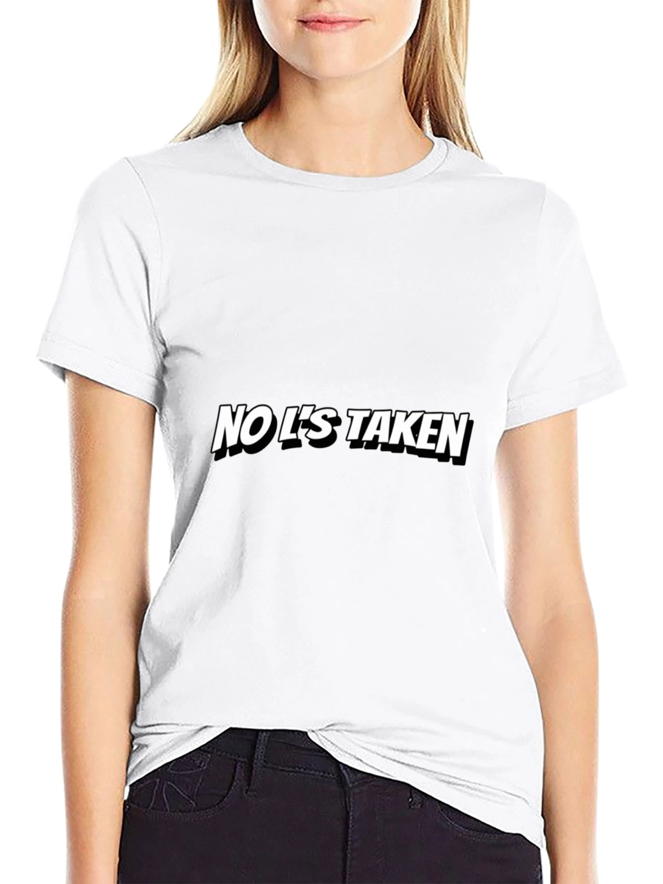 No Ls Taken Graphic Tee - Black Casual T-Shirt