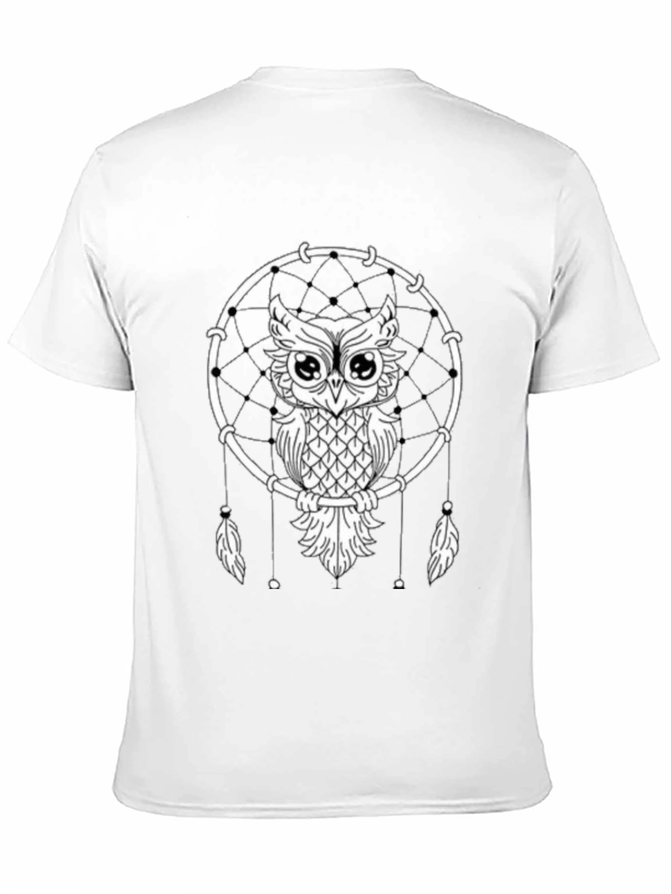 Owl Dreamcatcher Graphic Tee - Unisex Black T-Shirt