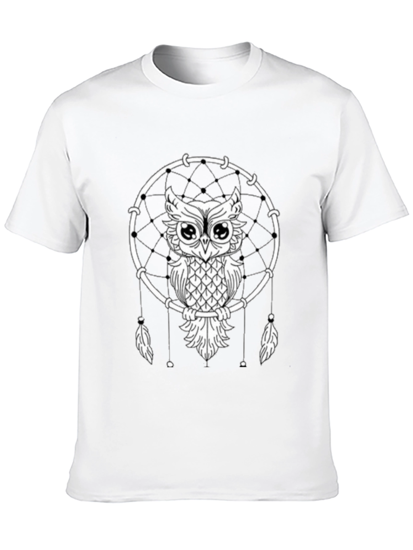Owl Dreamcatcher Graphic Tee - Unisex Black T-Shirt