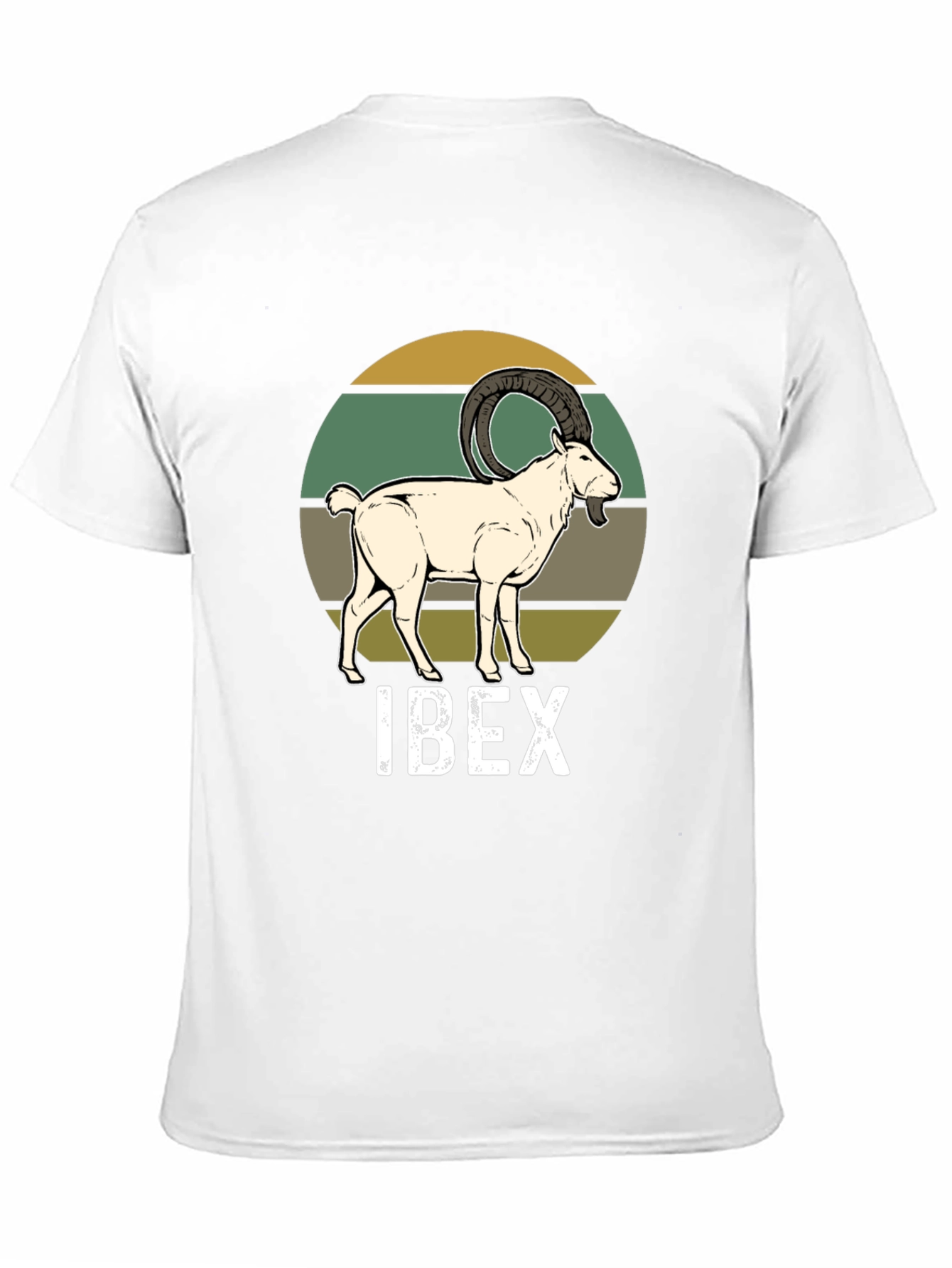 Ibex Graphic Tee - Retro Animal Print T-Shirt
