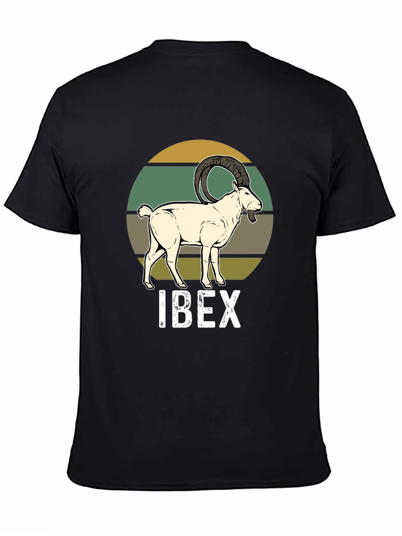 Ibex Graphic Tee - Retro Animal Print T-Shirt