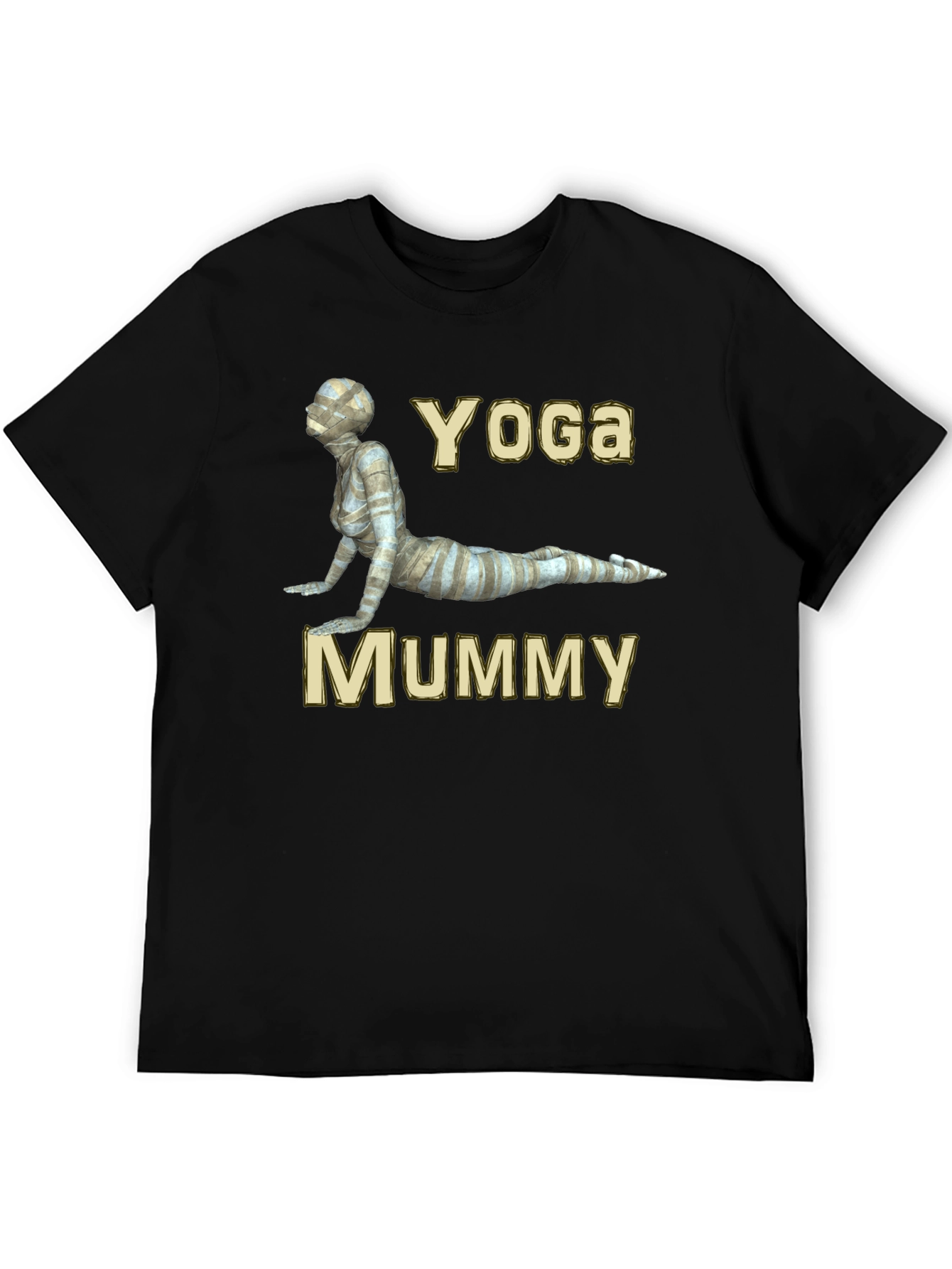 Yoga Mummy Graphic T-Shirt - Soft Cotton Blend