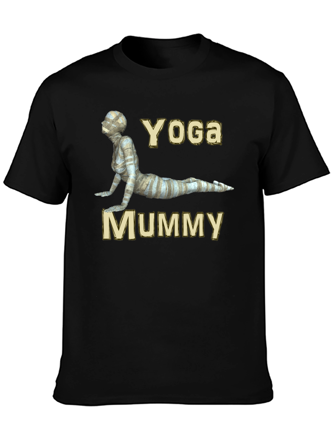 Yoga Mummy Graphic T-Shirt - Soft Cotton Blend