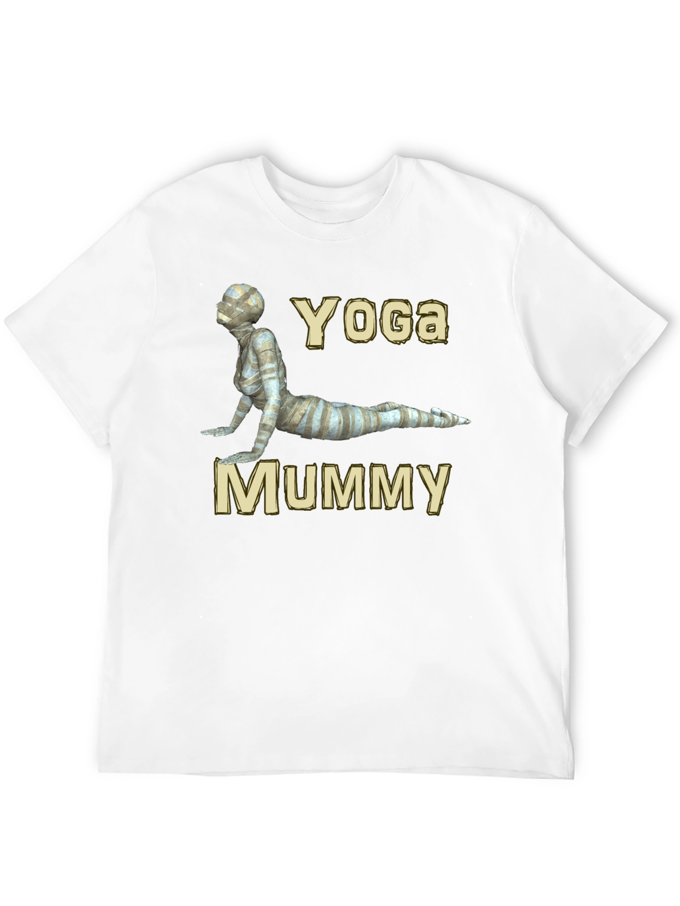 Yoga Mummy Graphic T-Shirt - Soft Cotton Blend