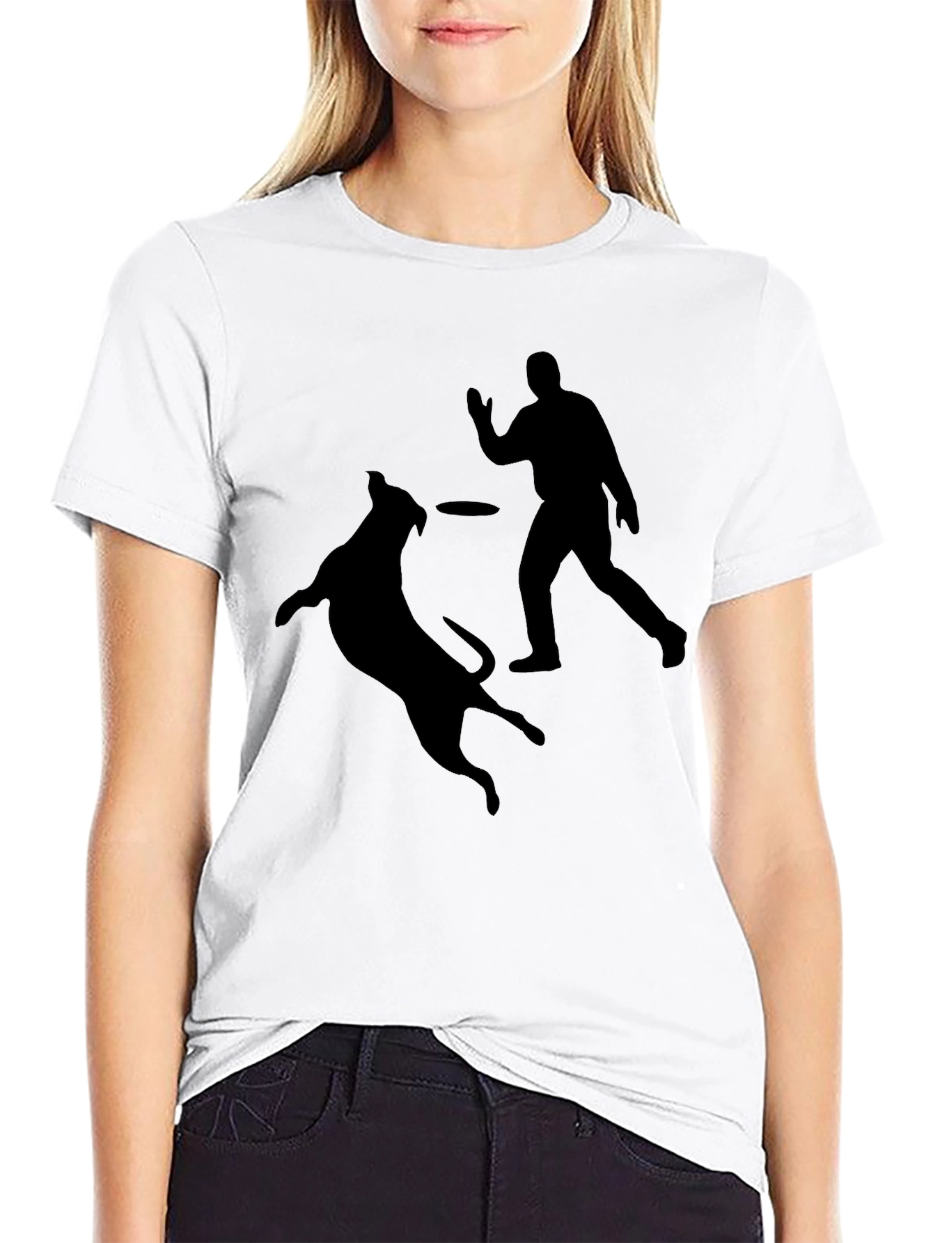 Dog Catching Disc T-Shirt
