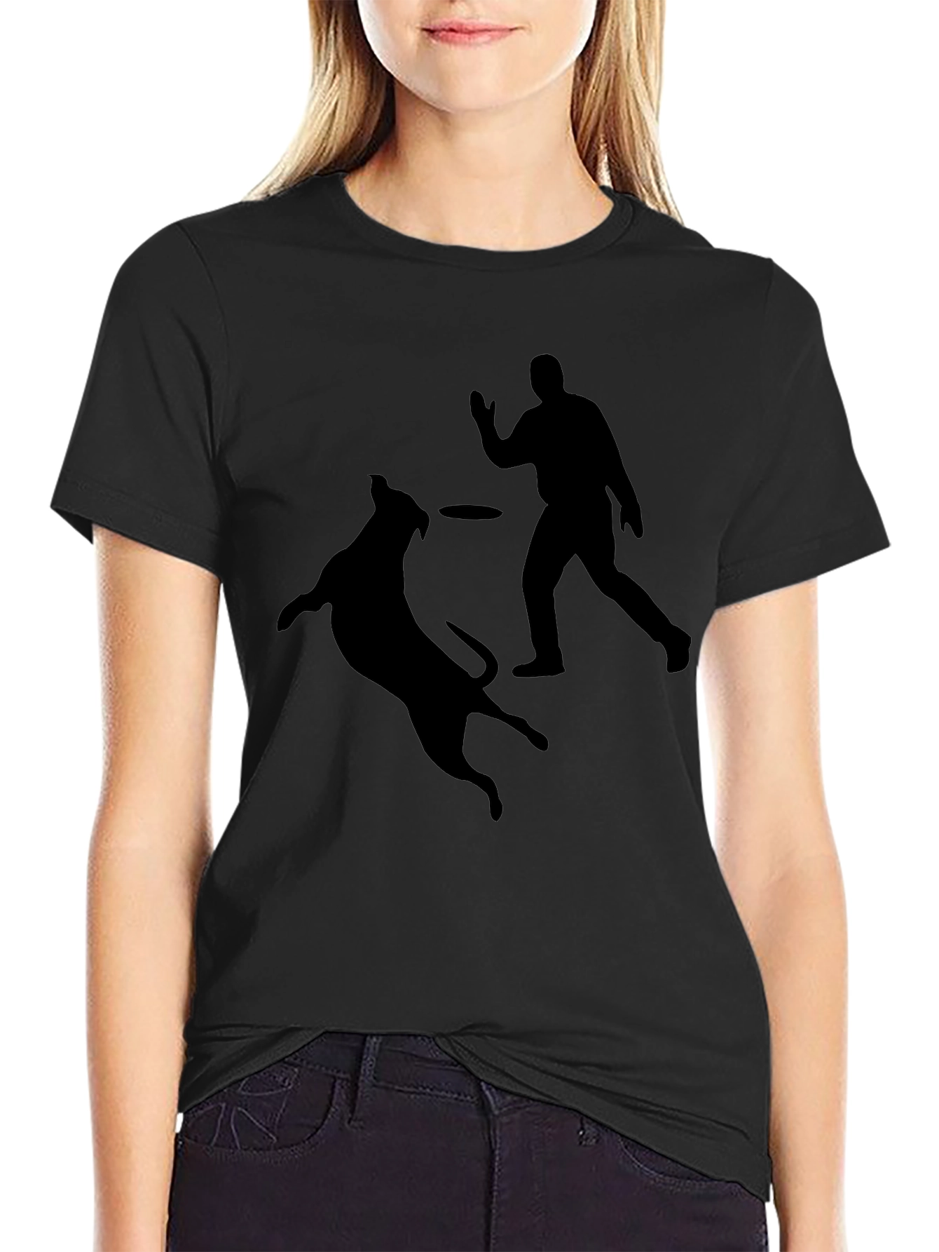 Dog Catching Disc T-Shirt