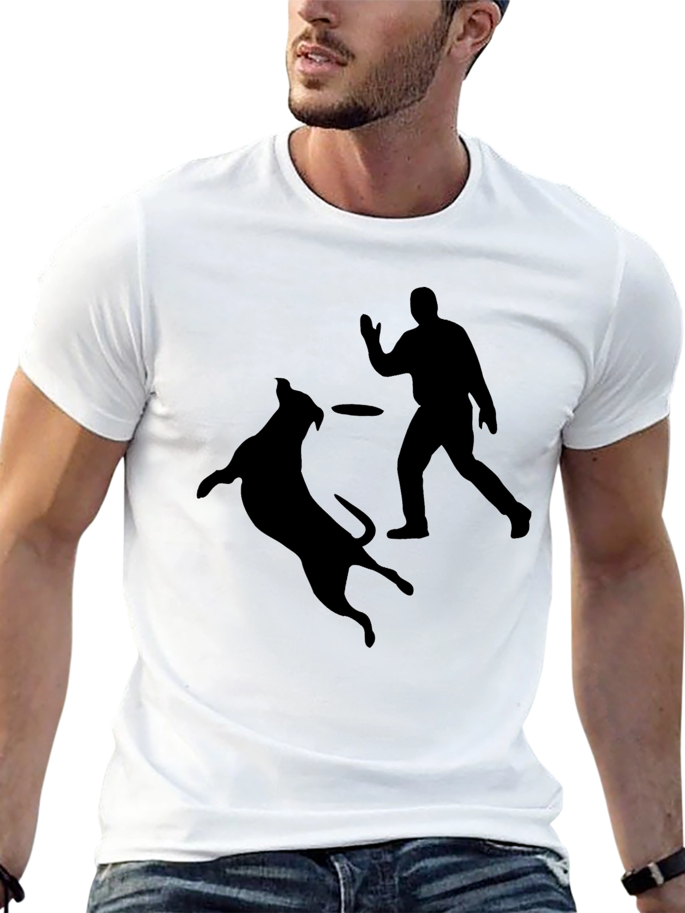 Dog Catching Disc T-Shirt