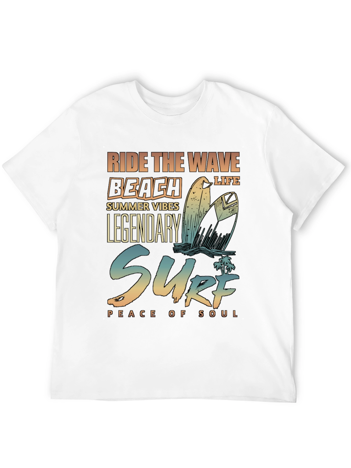 Surf Beach Life Graphic T-Shirt - Summer Vibes